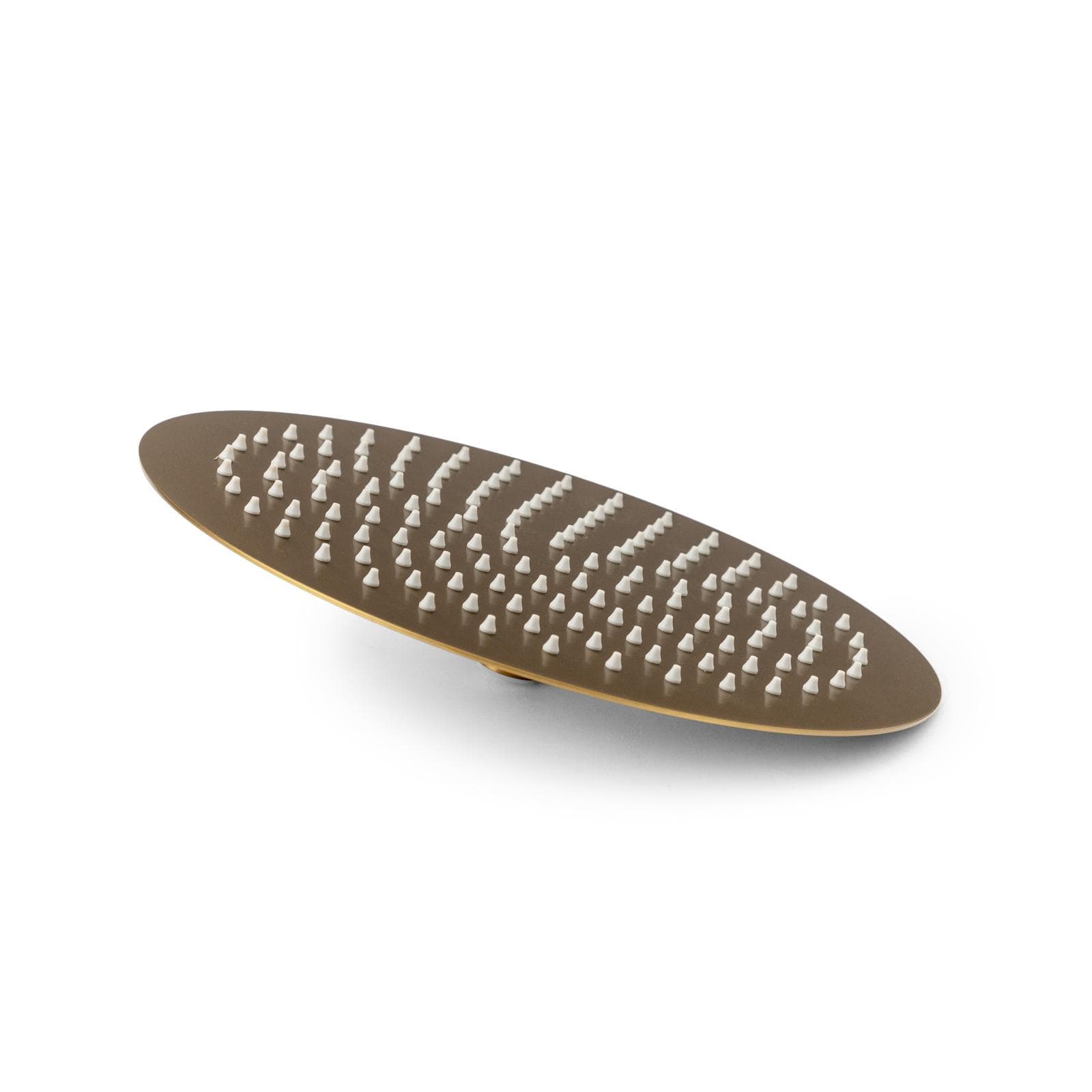 Set incasso doccia termostatico con deviatore e doccino con braccio doccia 35 cm e soffione 30 cm oro spazzolato – Fluid
