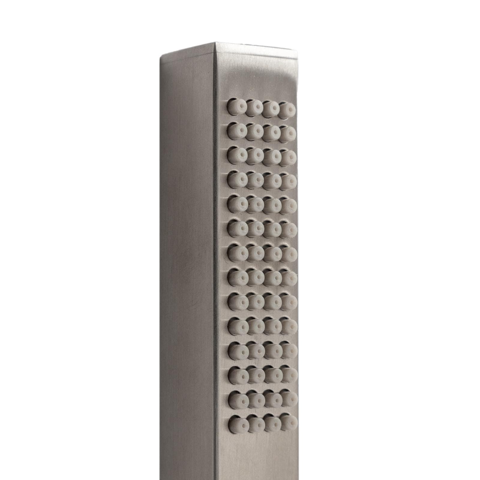 Set incasso squadrato con presa acqua in acciaio inox 316 satinato – Pure