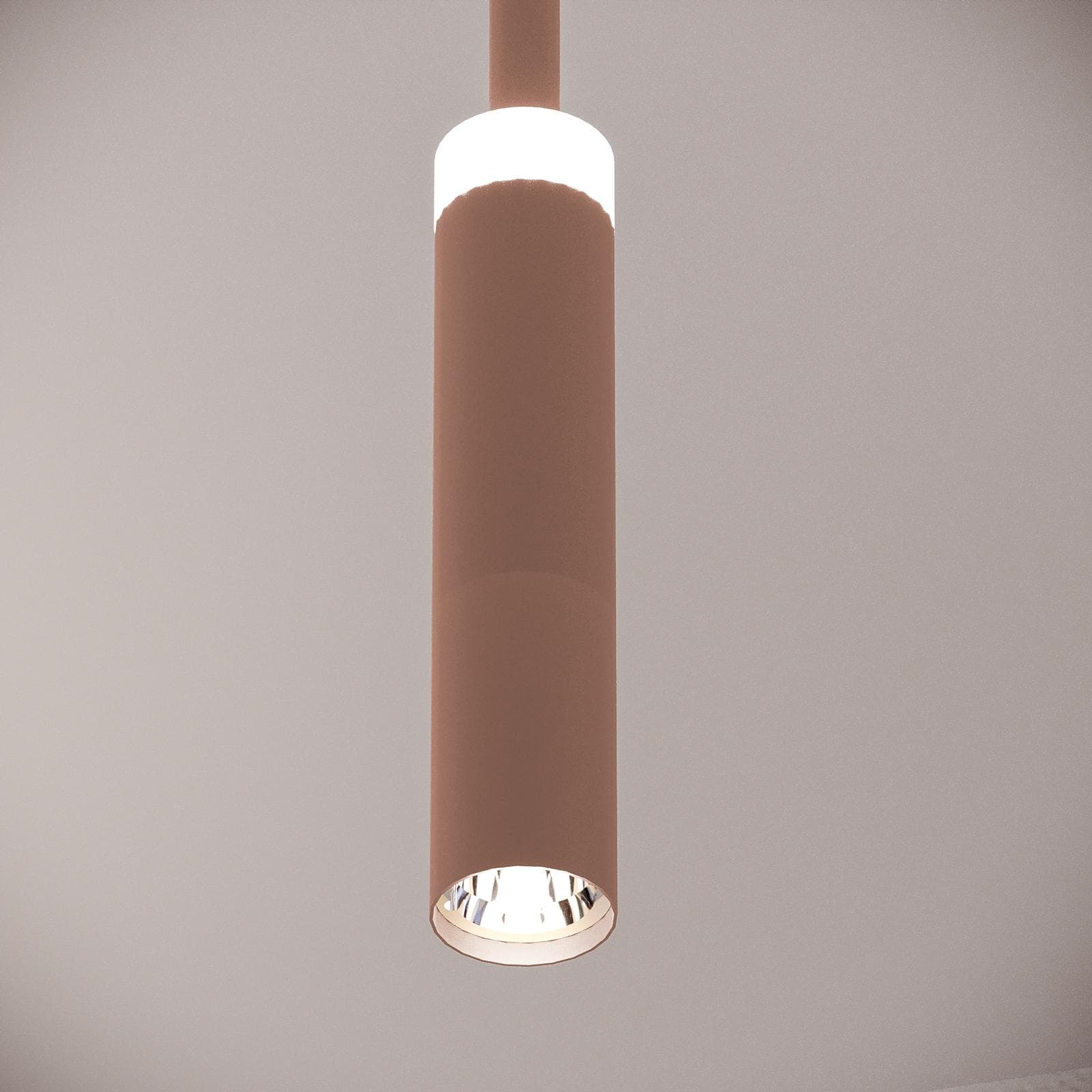 Set lampada a sospensione 140h cm e 2 applique in alluminio color bronzo