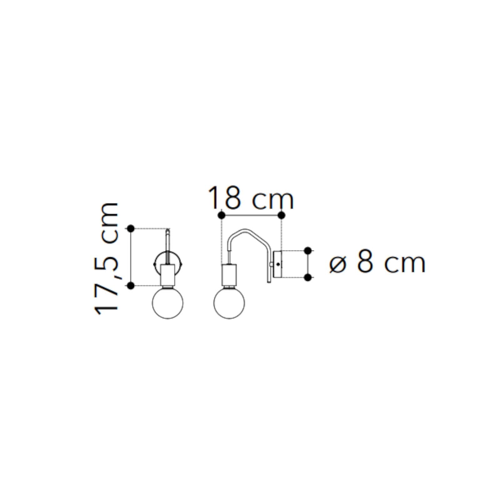 Set lampada a sospensione e 2 applique con 4 deviatori inclusi in metallo nero