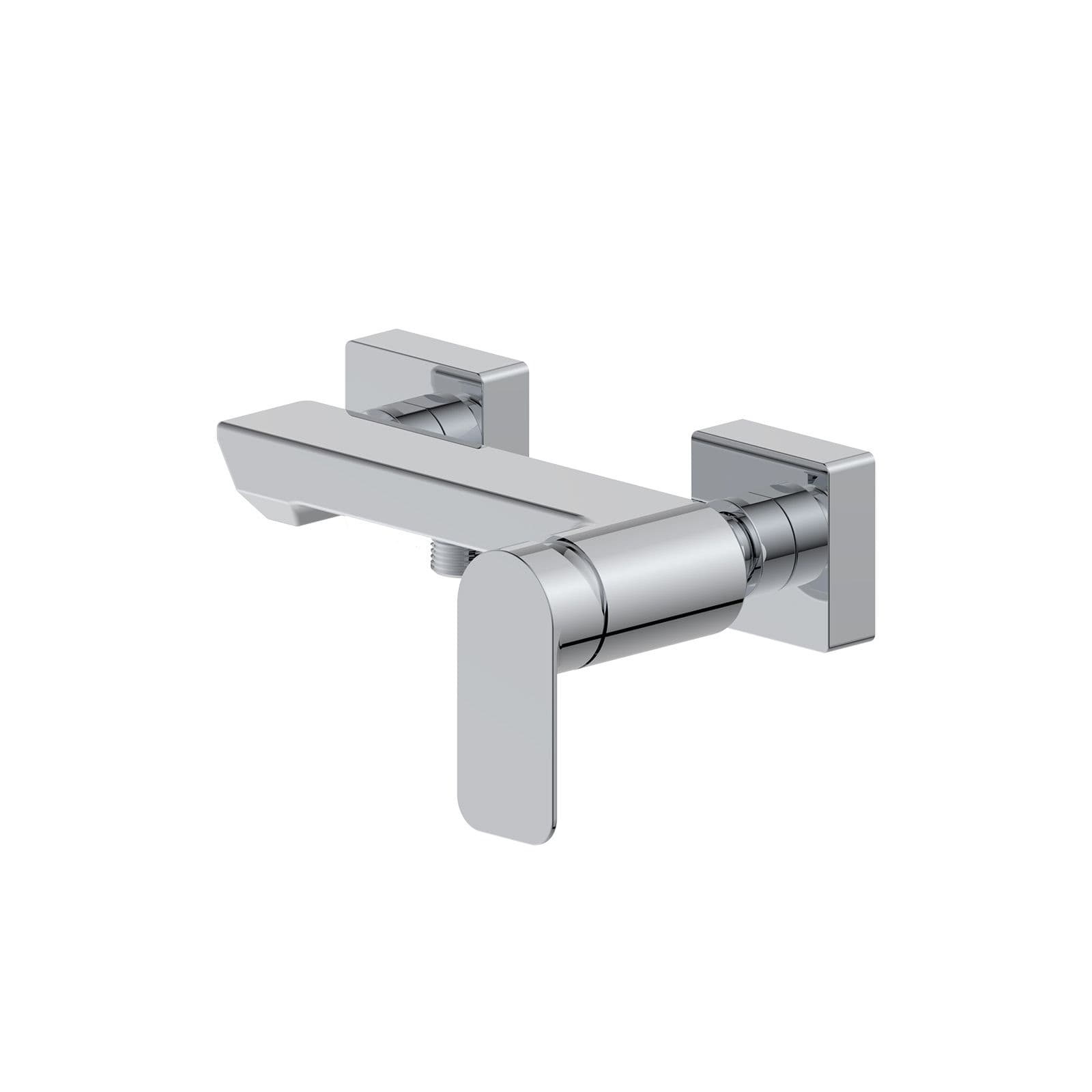 Set miscelatore lavabo a muro canna 20 e bidet con esterno doccia cromo – Fusion