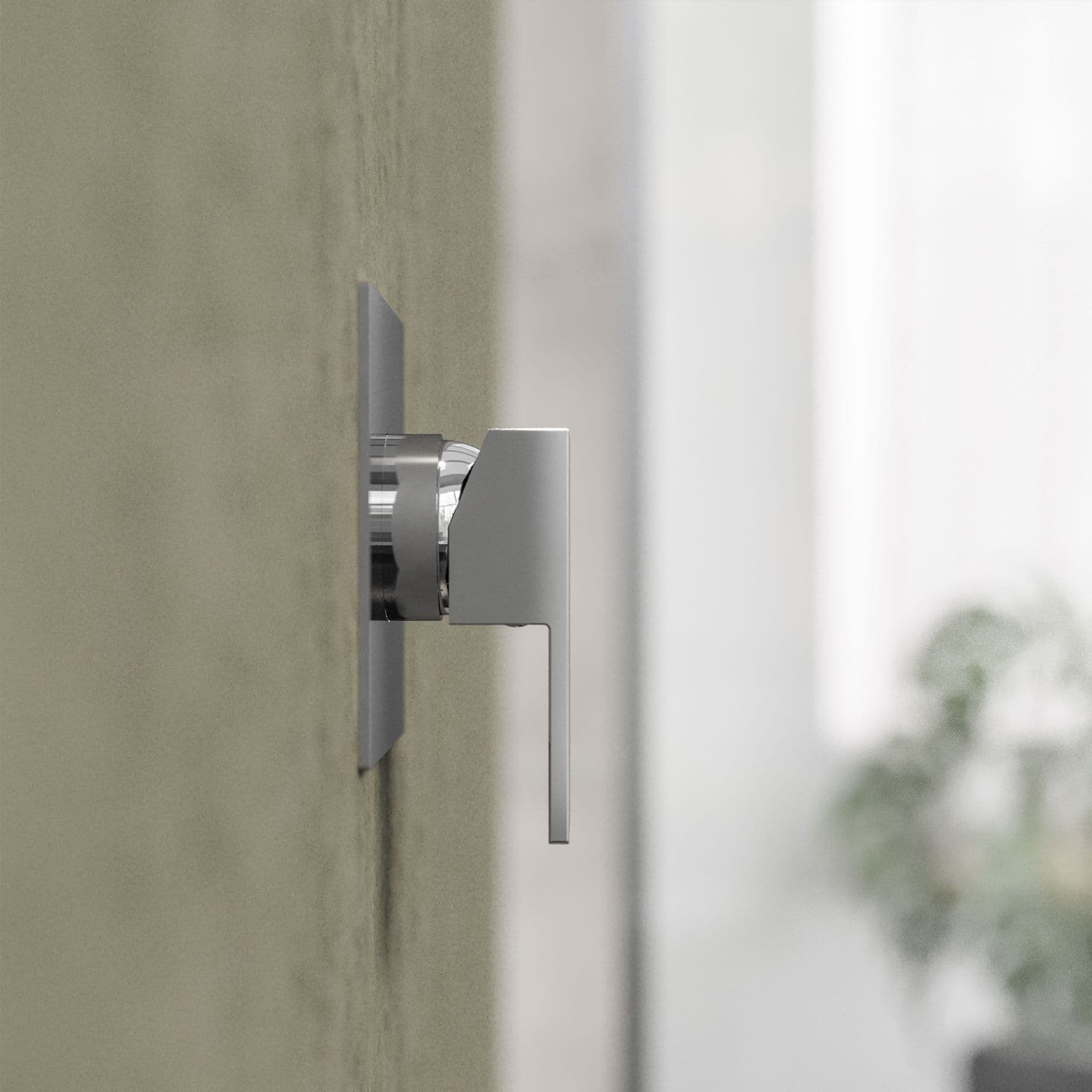 Set miscelatore lavabo a muro canna 20 e bidet con incasso doccia cromo – Kyria