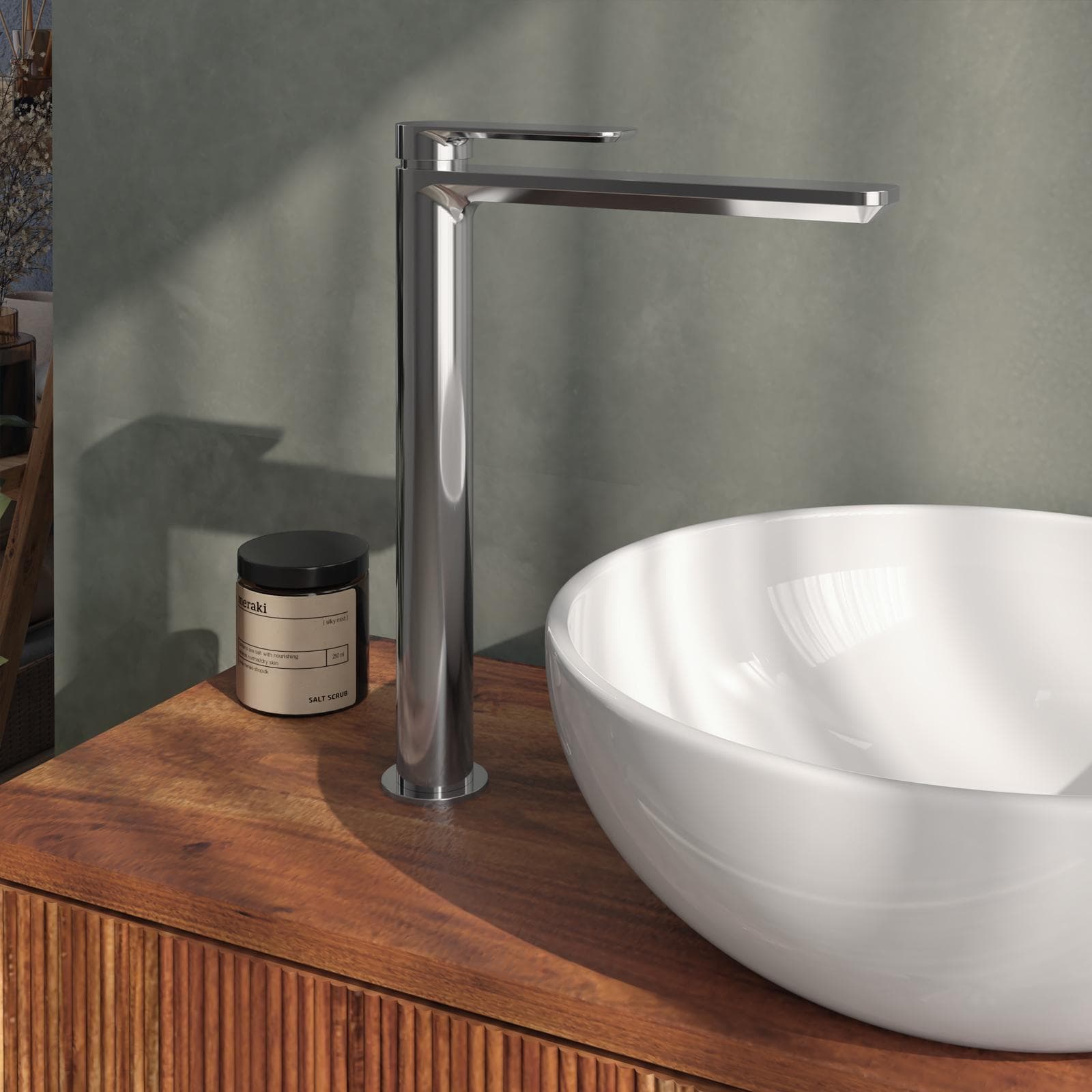 Set miscelatore lavabo alto e bidet cromo – Fusion