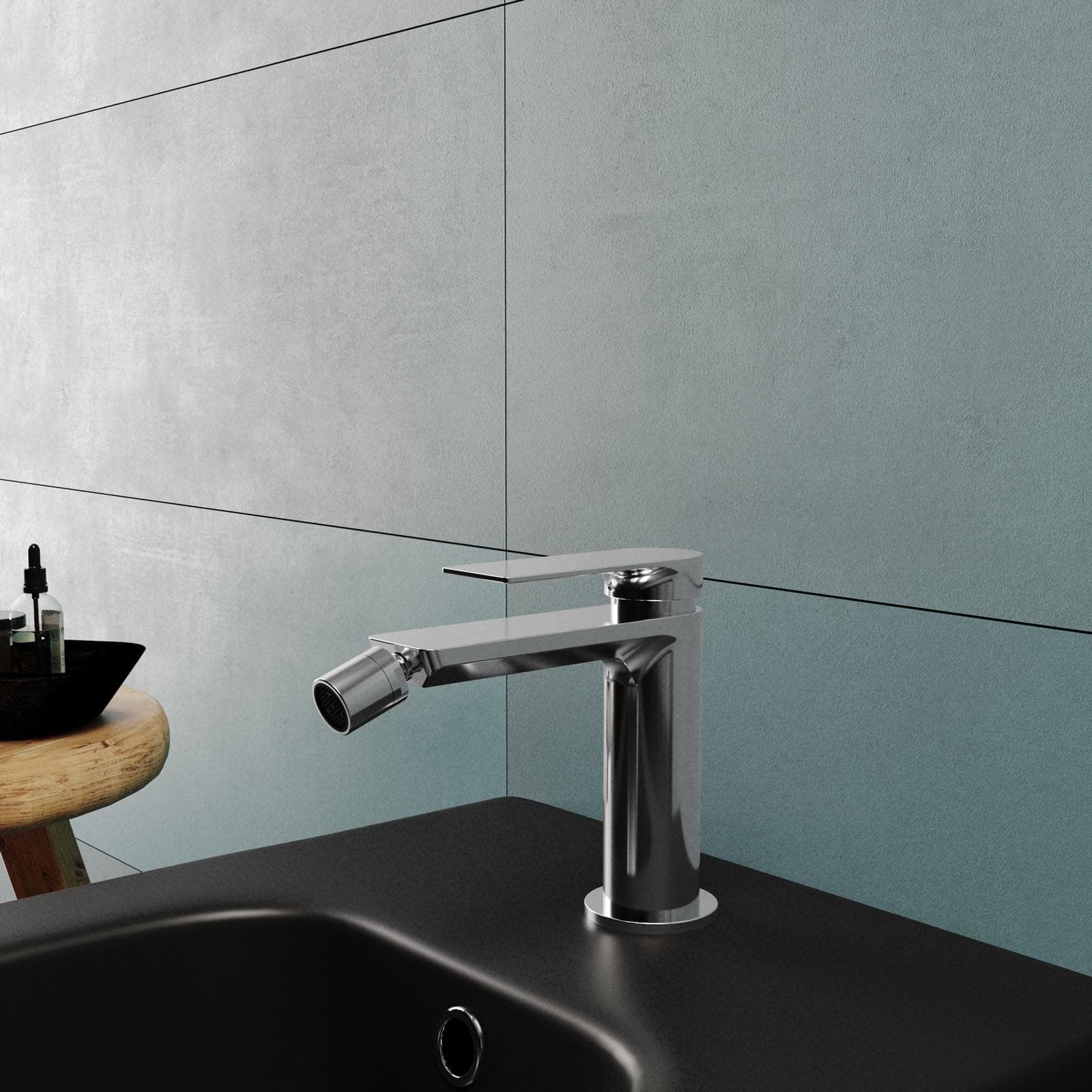 Set miscelatore lavabo bocca lunga e bidet cromo – Iota