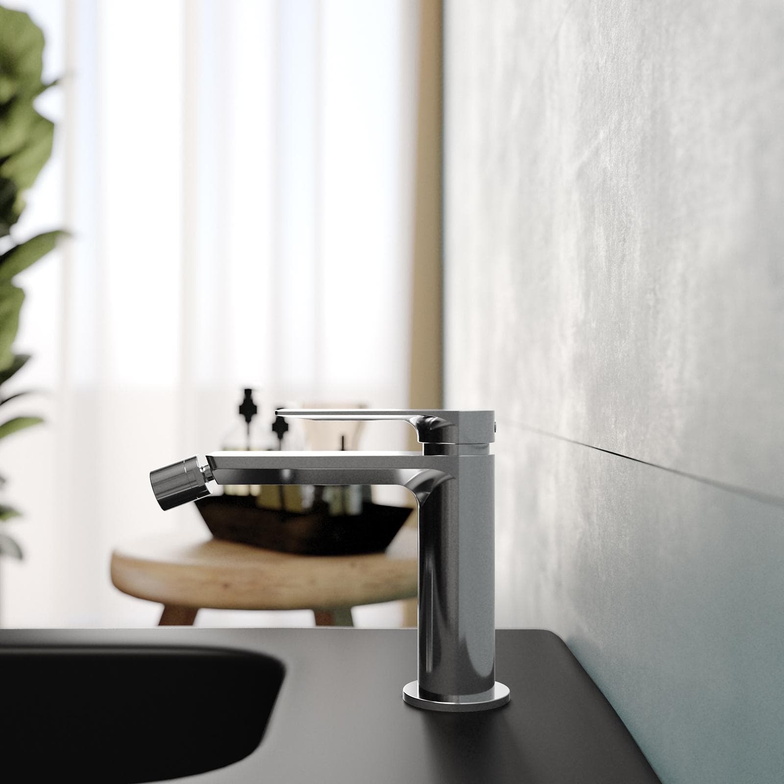 Set miscelatore lavabo bocca lunga e bidet cromo – Iota