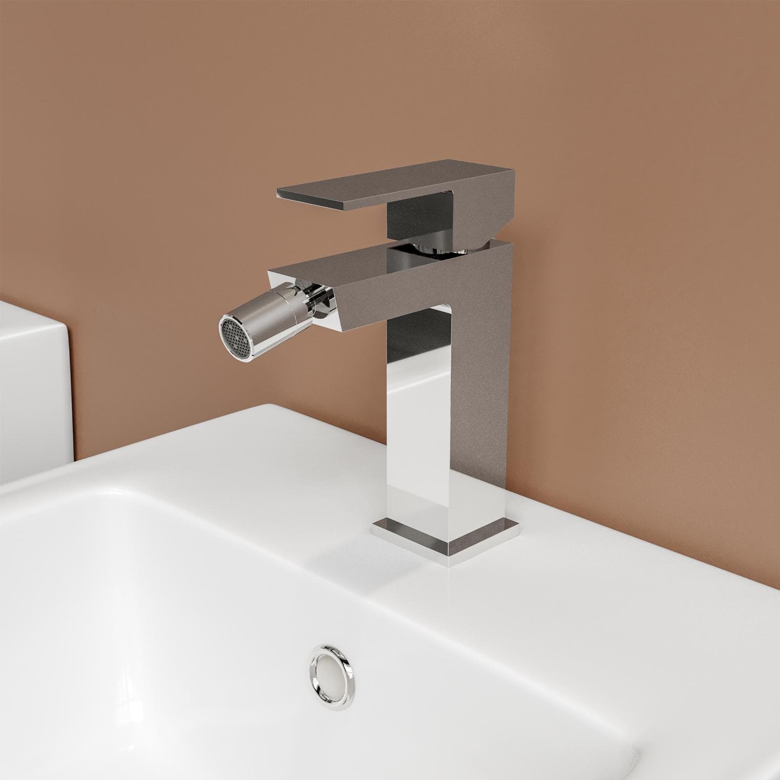 Set miscelatore lavabo e bidet con incasso doccia con deviatore cromo – Kyria