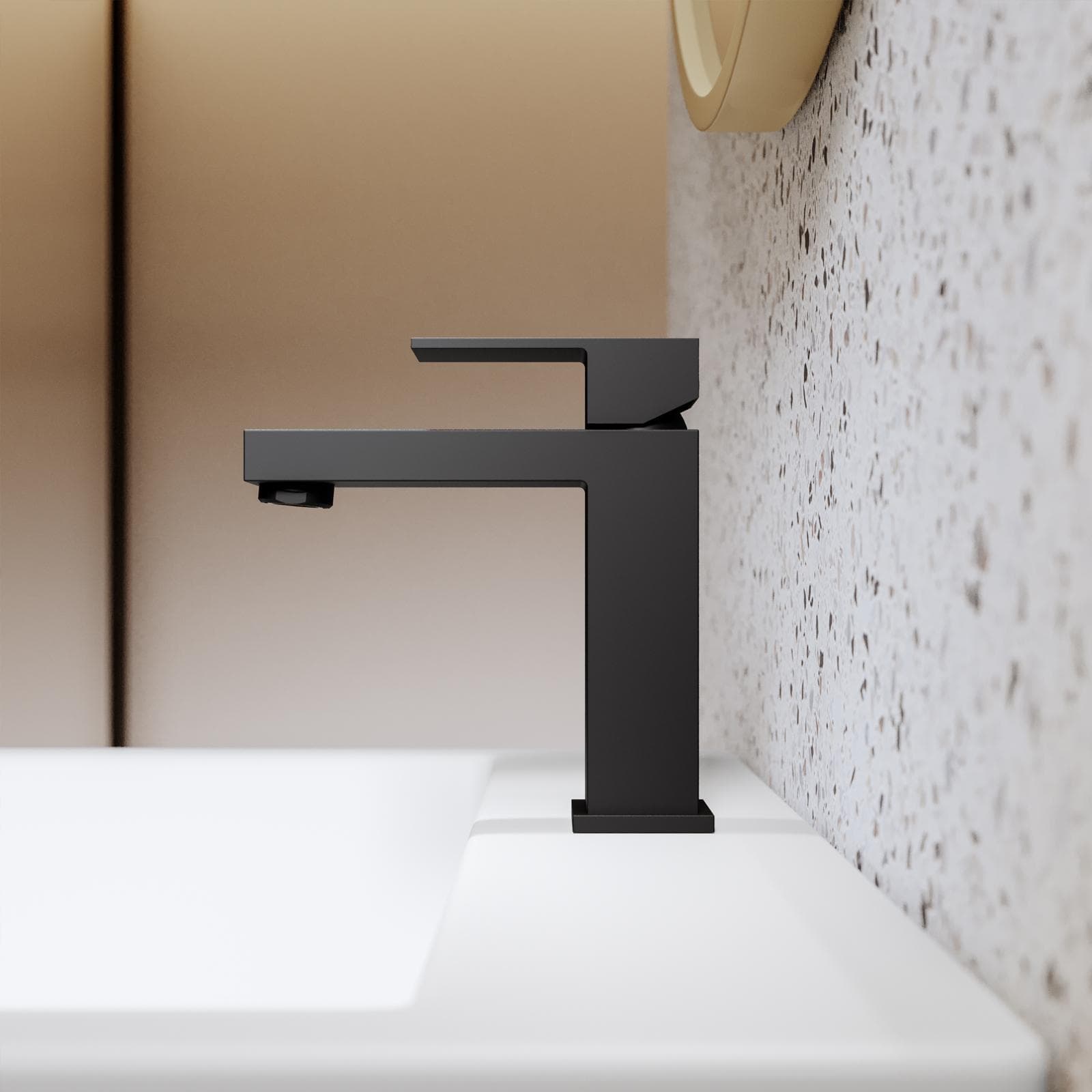 Set miscelatore lavabo e bidet con incasso doccia con deviatore nero – Kyria