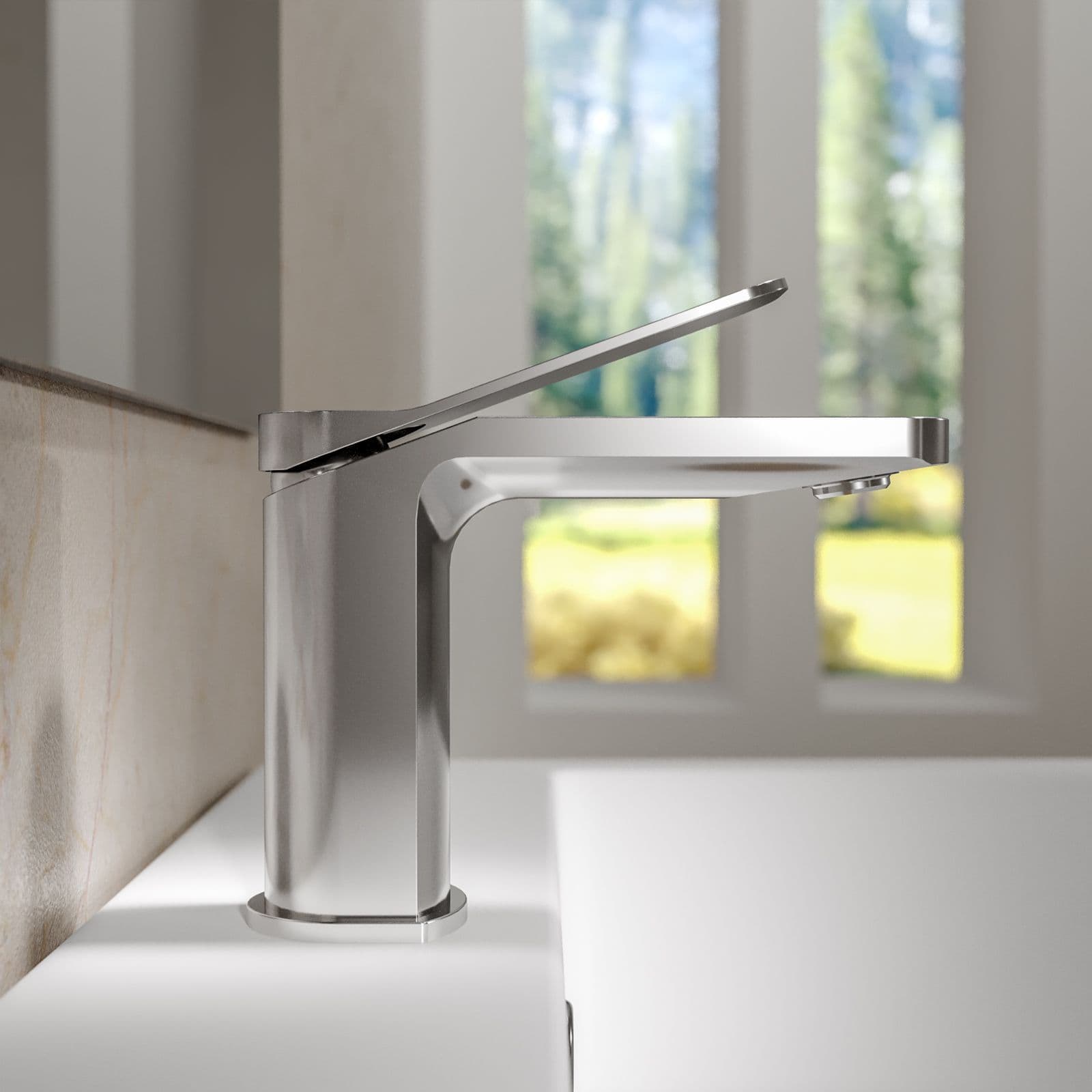 Set miscelatore lavabo e bidet con incasso doccia cromo – Wing