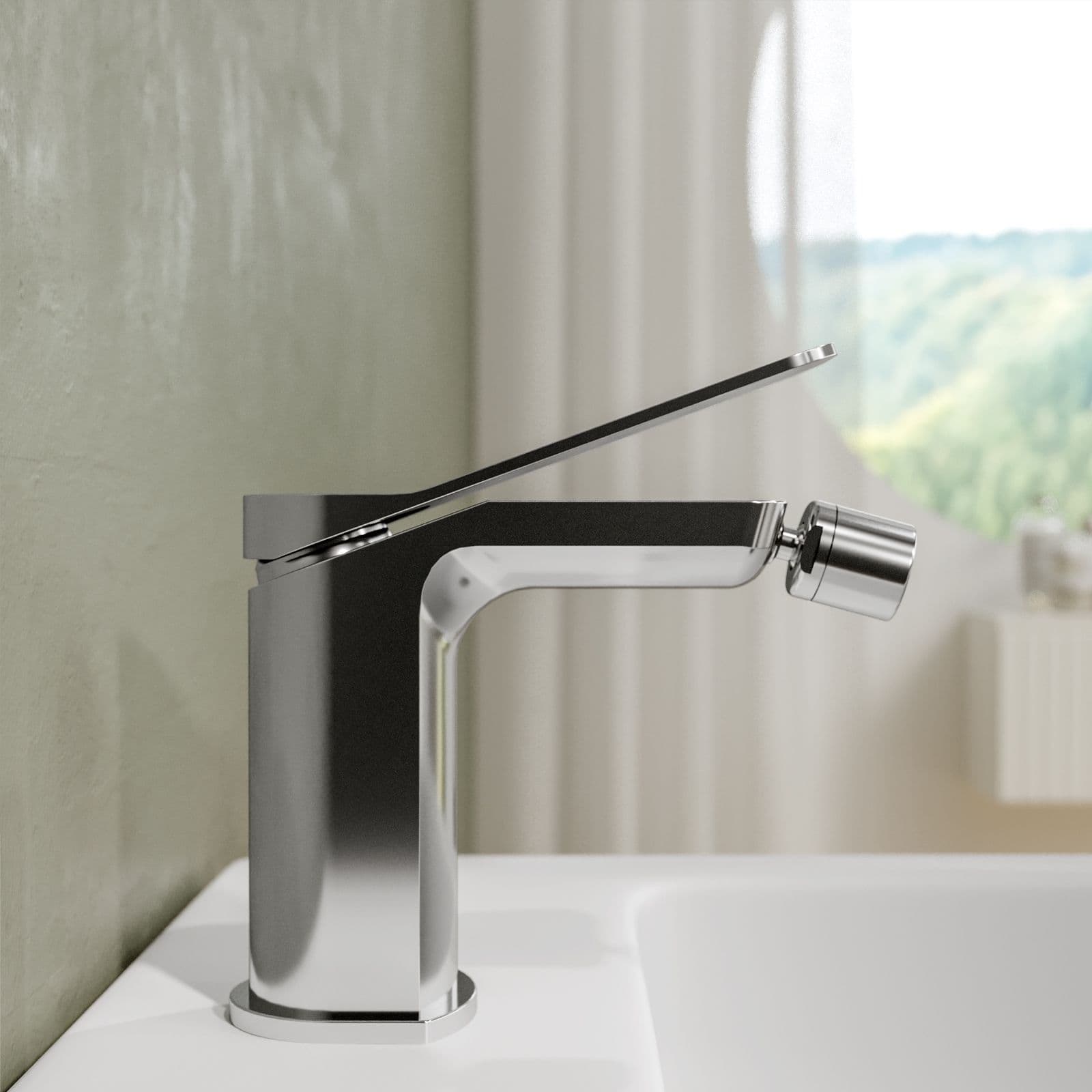 Set miscelatore lavabo e bidet con incasso doccia cromo – Wing