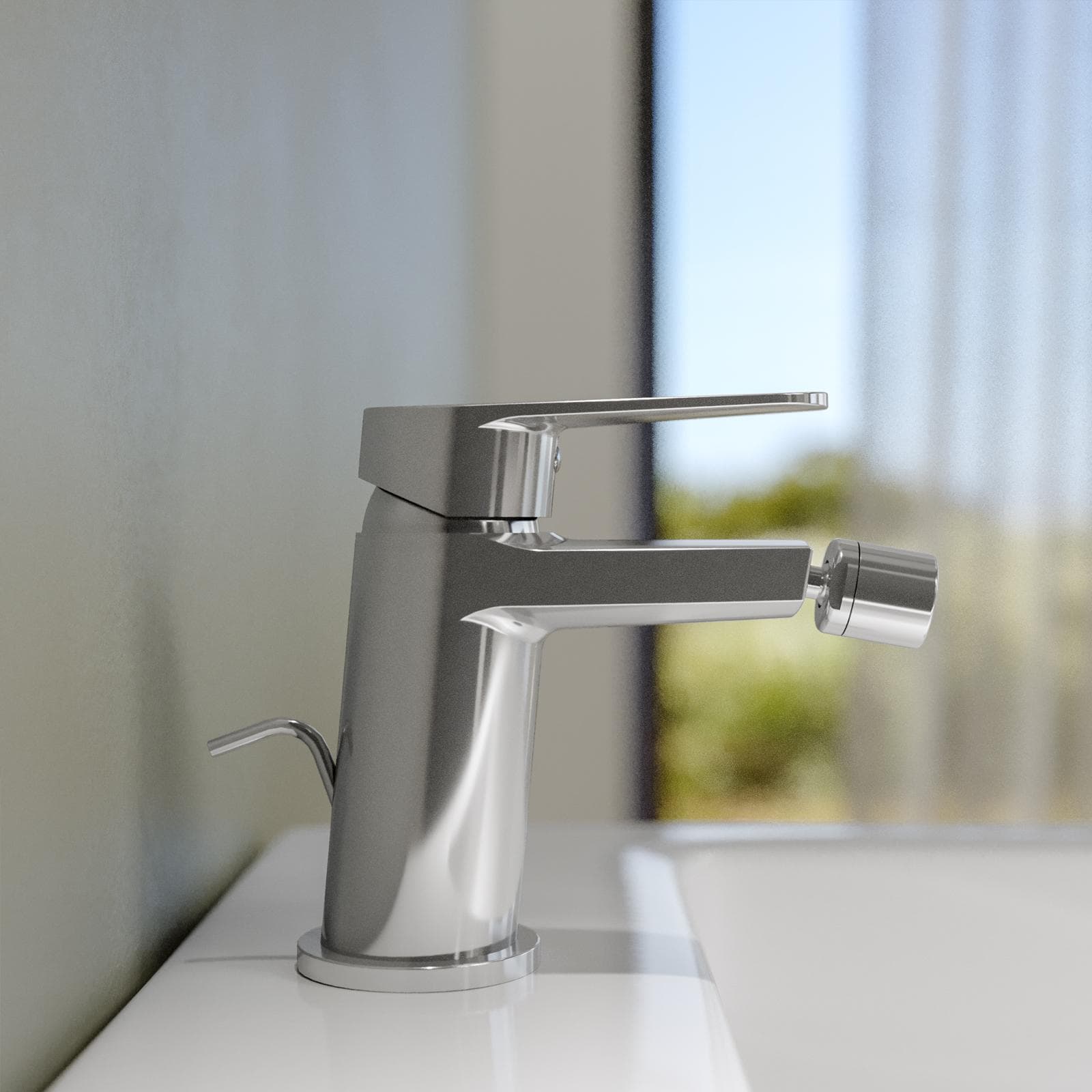 Set miscelatore lavabo e bidet con scarico cromo – Lir