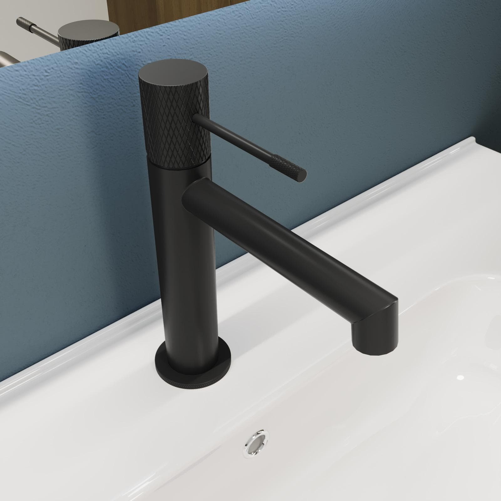 Set lavabo e bidet in ottone nero opaco - Crystal