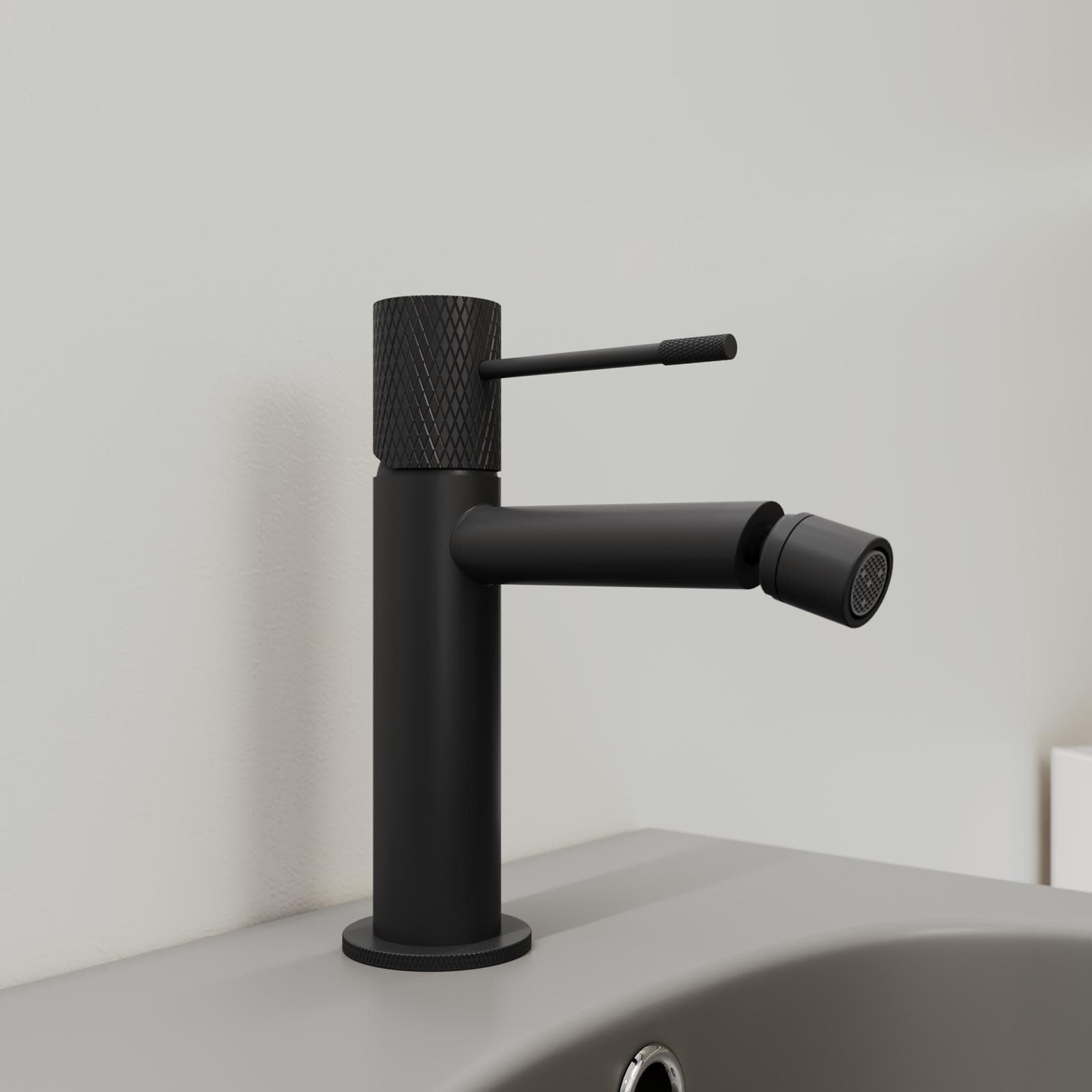 Set lavabo e bidet in ottone nero opaco - Crystal