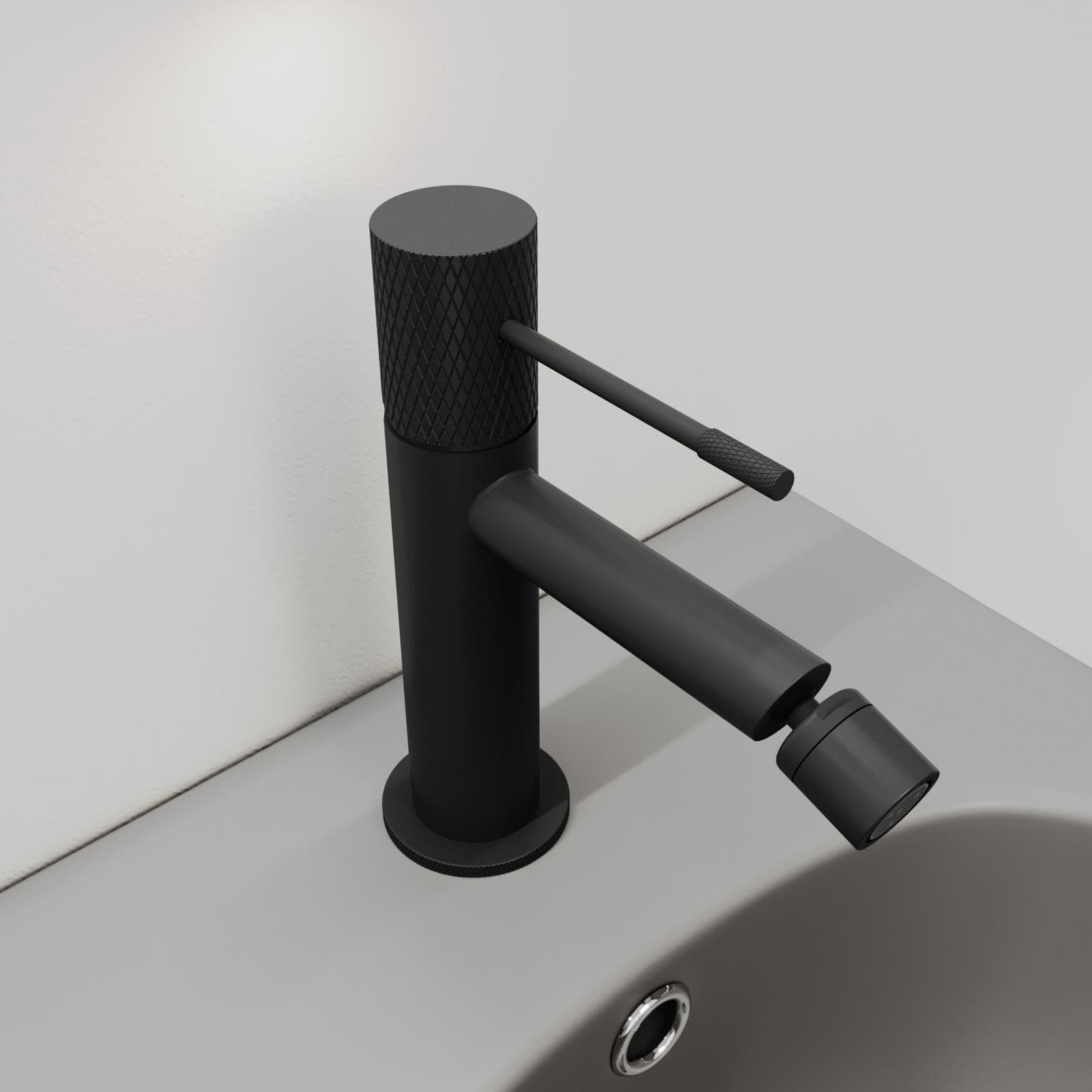 Set lavabo e bidet in ottone nero opaco - Crystal