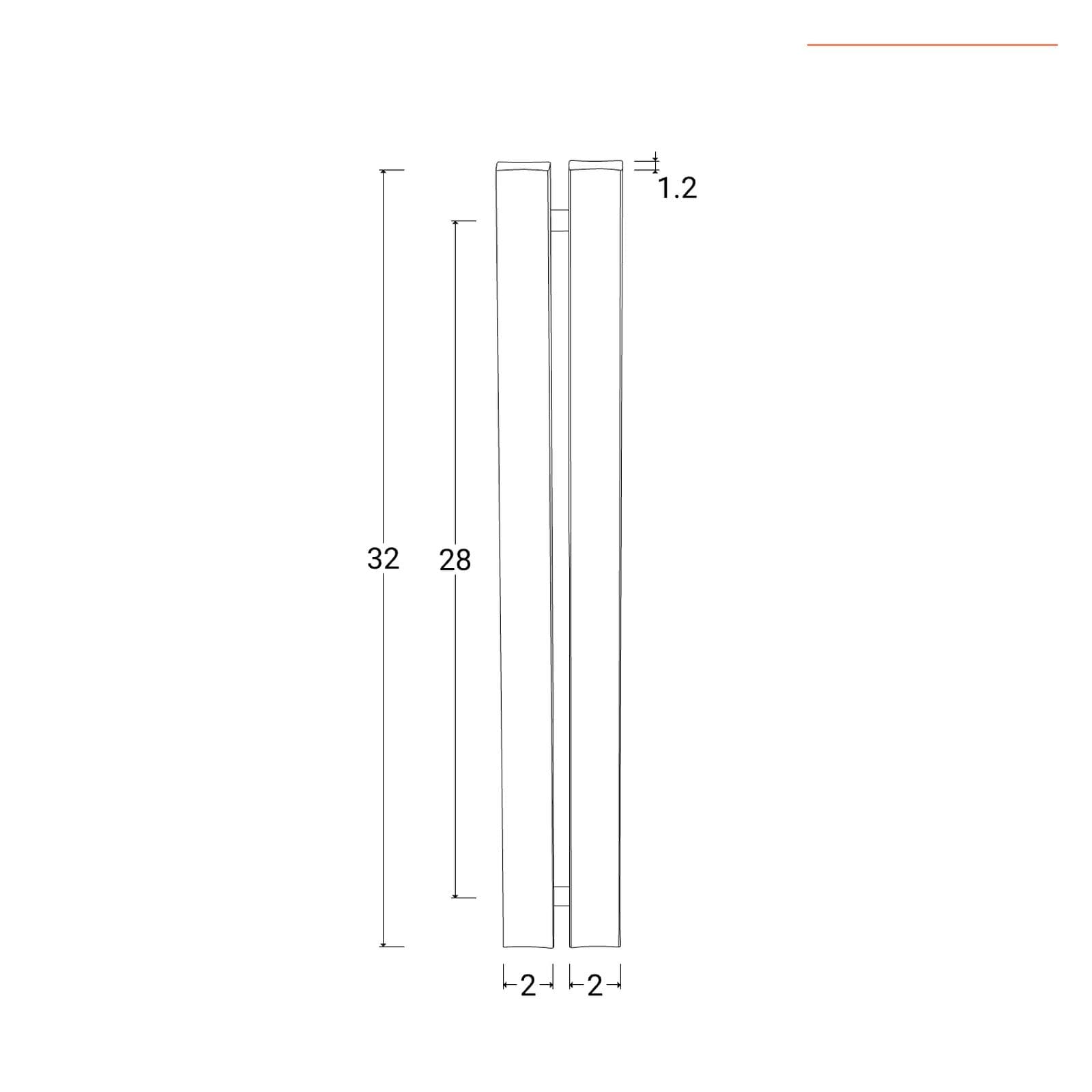 Set maniglie di ricambio cromo per box doccia - Nilo Lost e Flexy