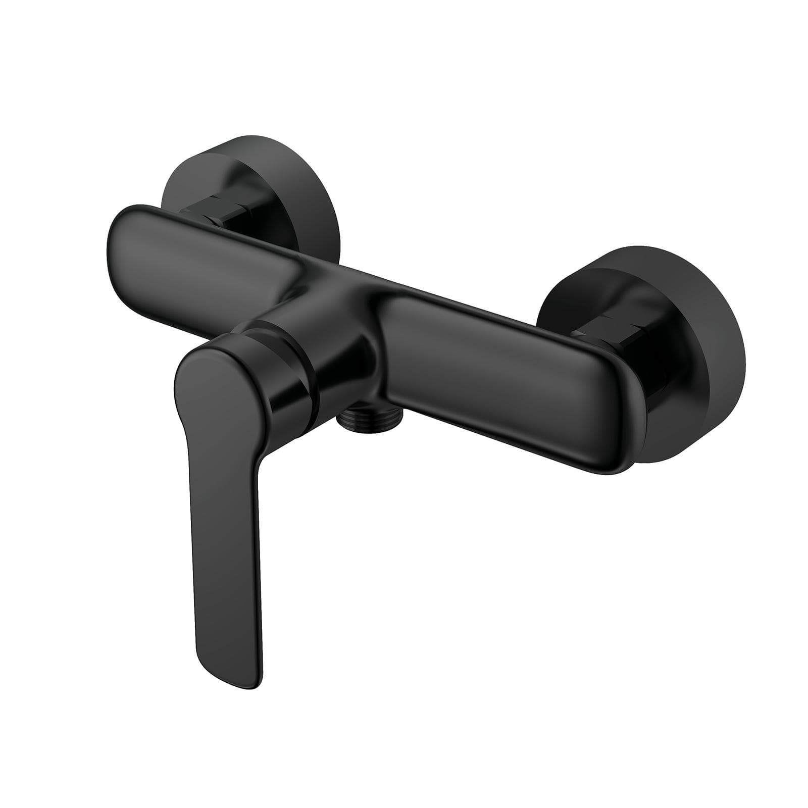 Set miscelatore lavabo a muro bidet ed esterno doccia nero - Tila