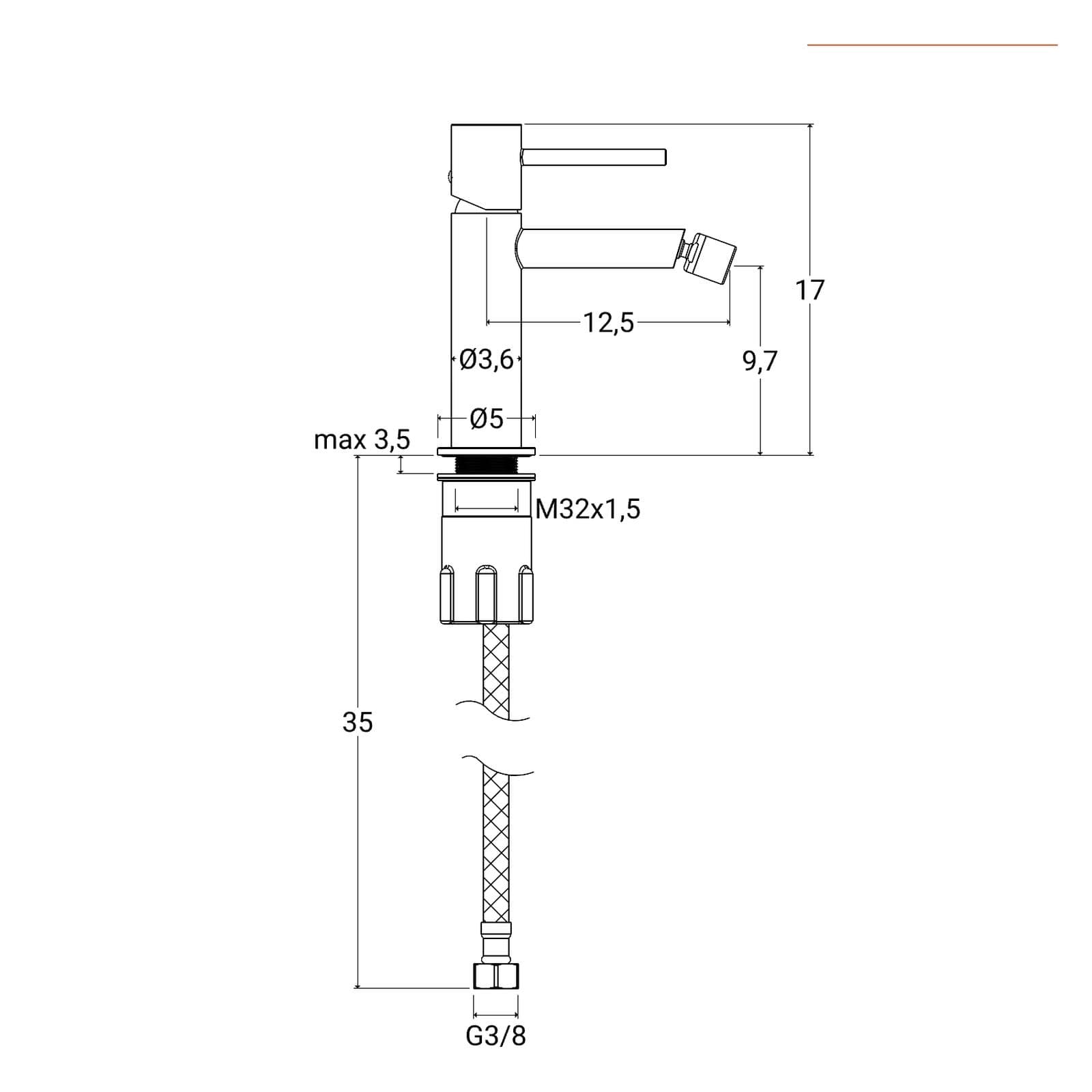 Set miscelatore lavabo a muro e bidet nero opaco – Oasis