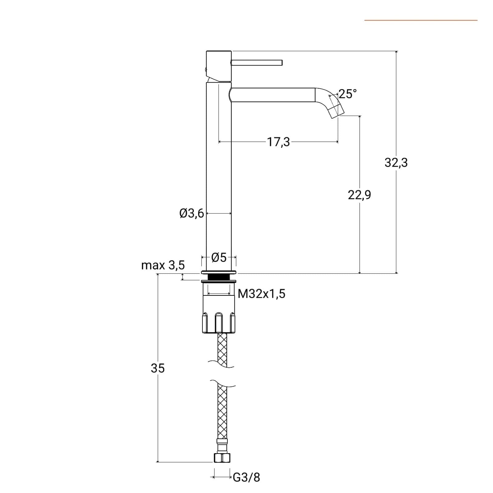 Set miscelatore lavabo alto e bidet con incasso doccia bronzo spazzolato – Oasis