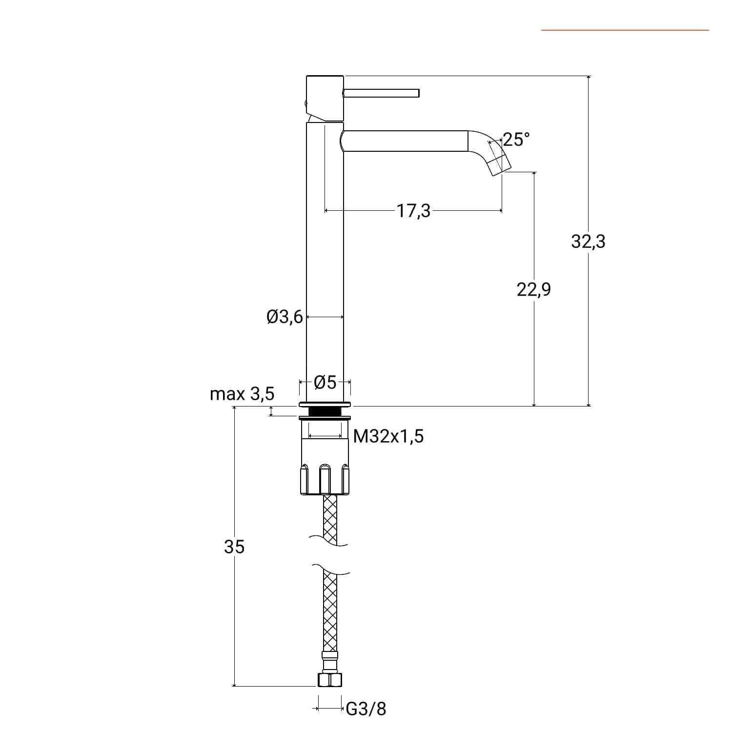 Set miscelatore lavabo alto e bidet con incasso doccia fango – Oasis