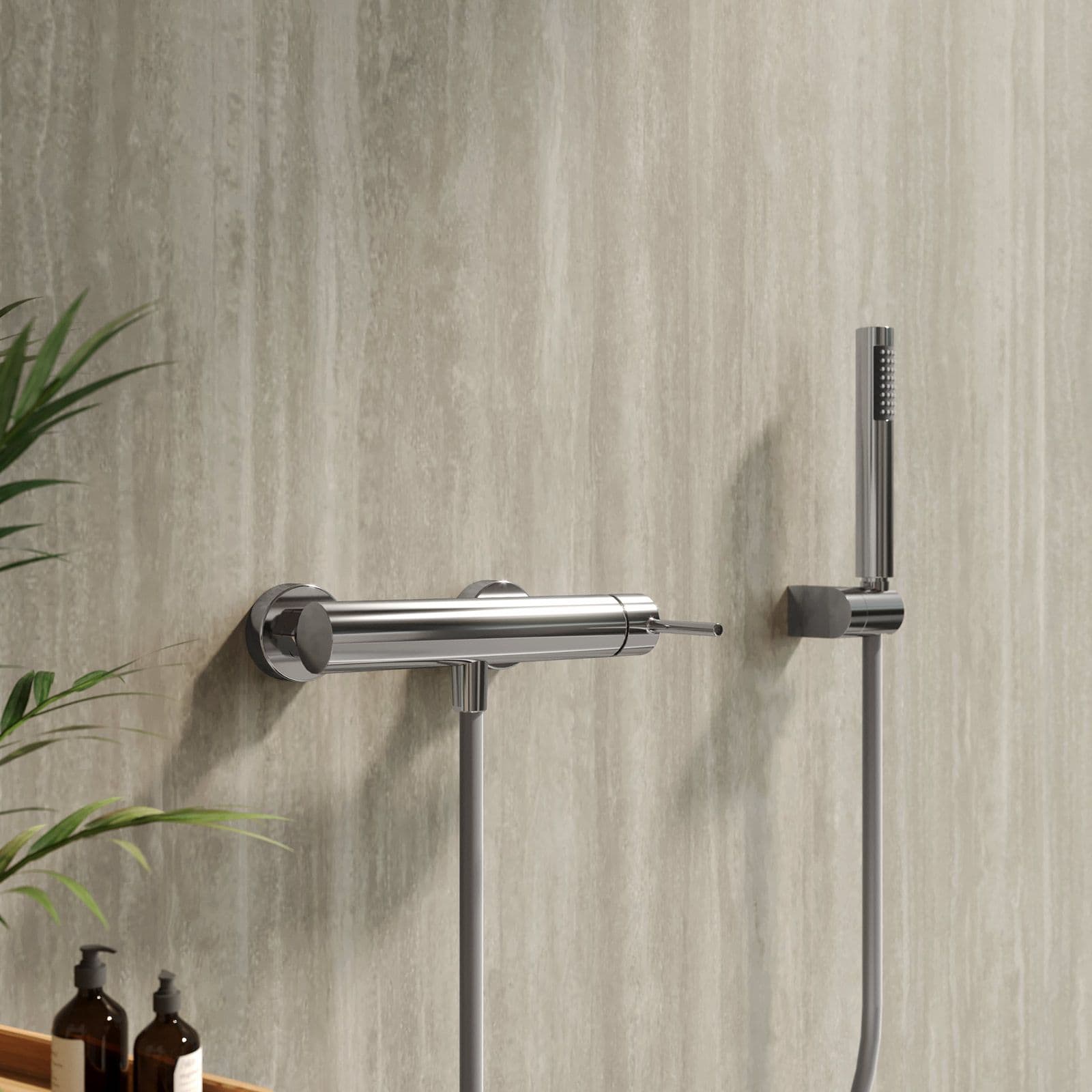 Set miscelatore lavabo e bidet con esterno doccia cromo – Oasis