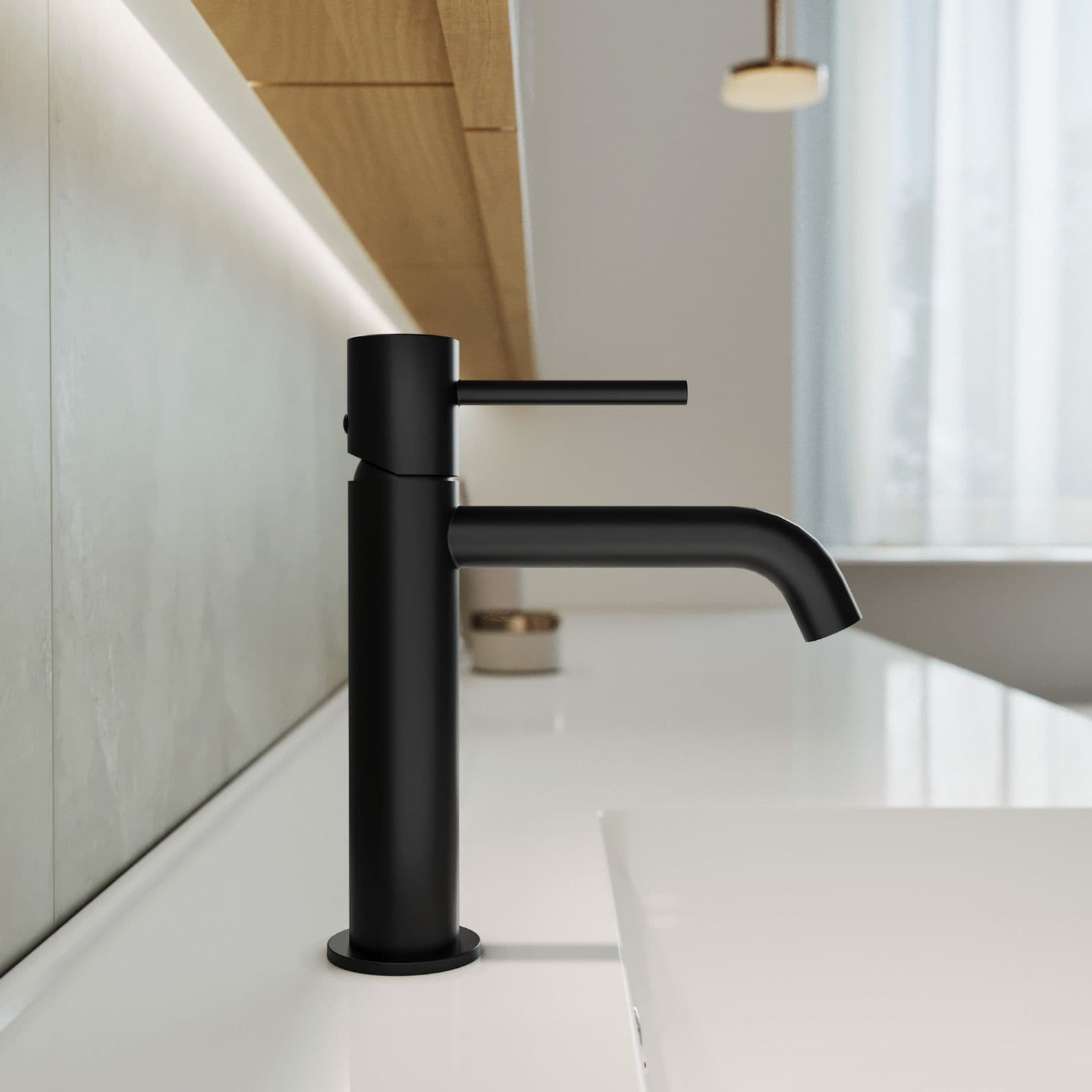 Set miscelatore lavabo e bidet con incasso doccia nero opaco – Oasis