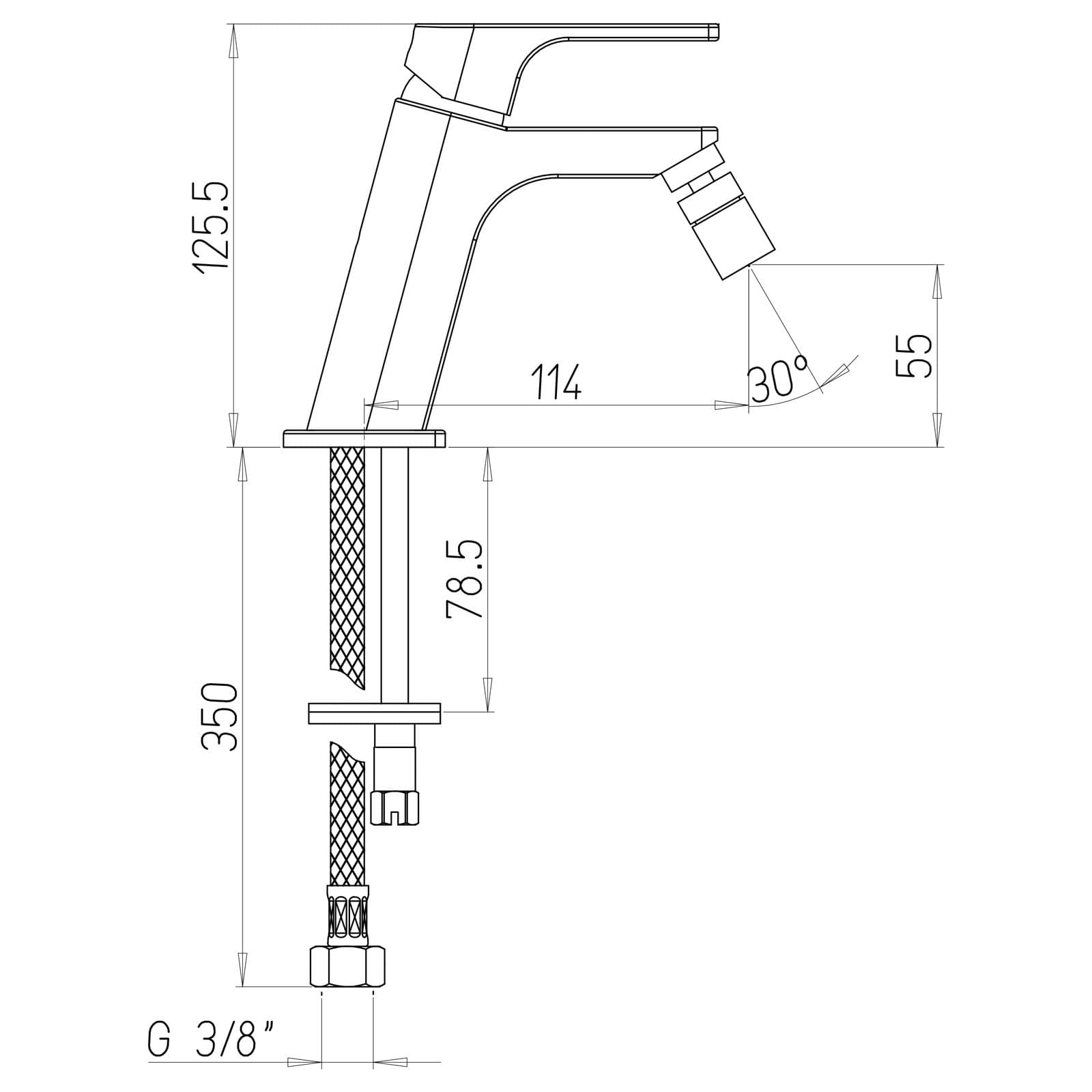 Set miscelatori Jacuzzi - Rubinetteria Plaza lavabo bidet e vasca con accessori