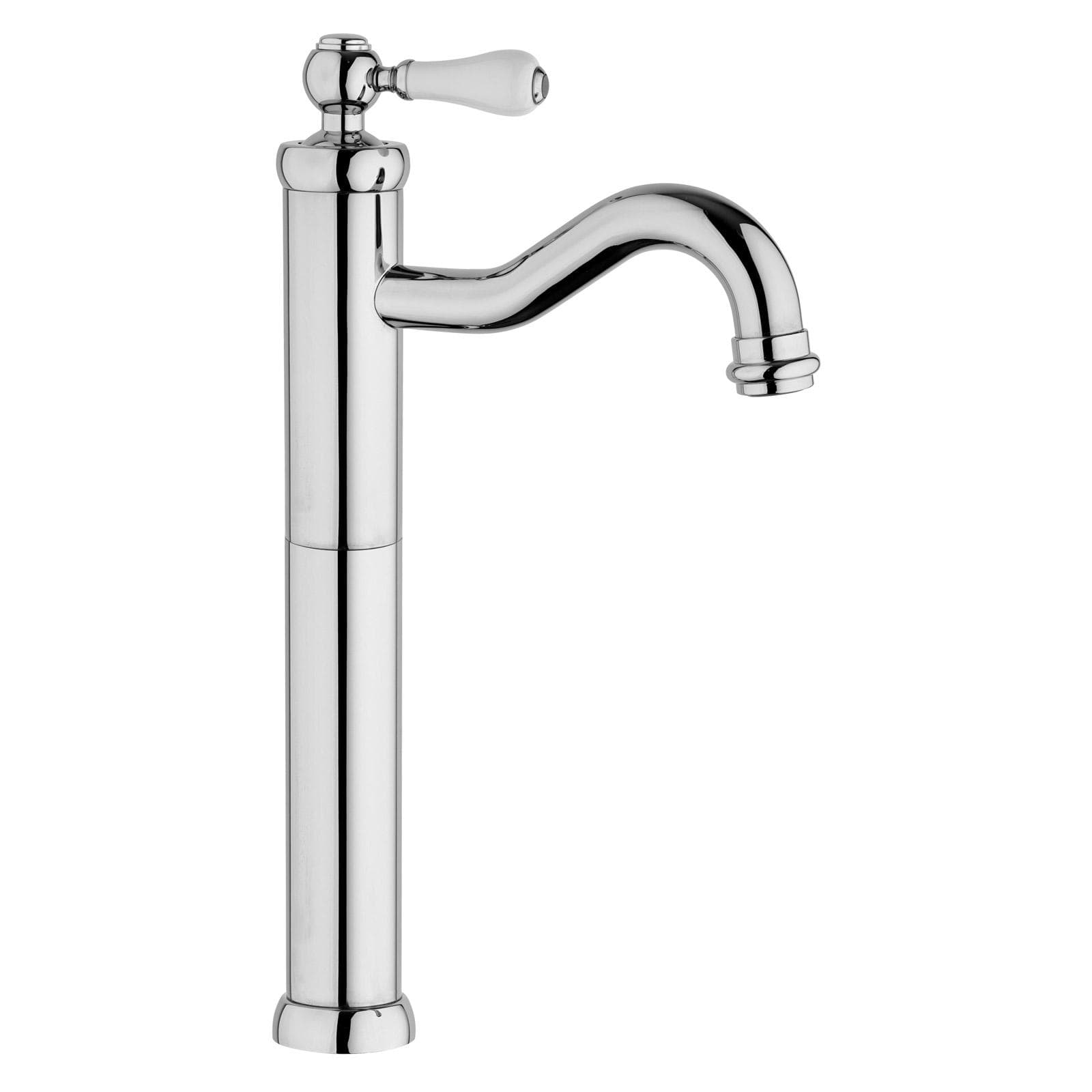 Set miscelatori lavabo bidet e vasca Jacuzzi - Rubinetteria BRERA cromo e bianco
