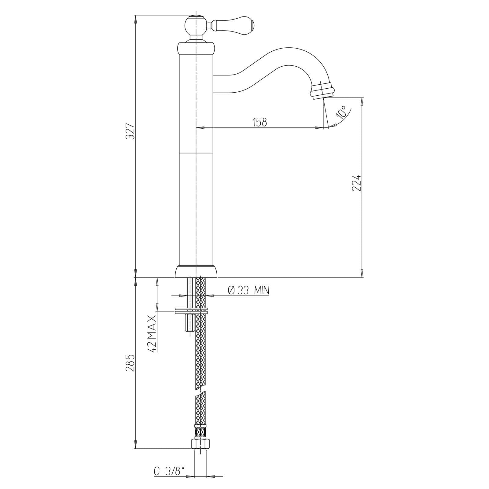 Set miscelatori lavabo bidet e vasca Jacuzzi - Rubinetteria BRERA cromo e bianco