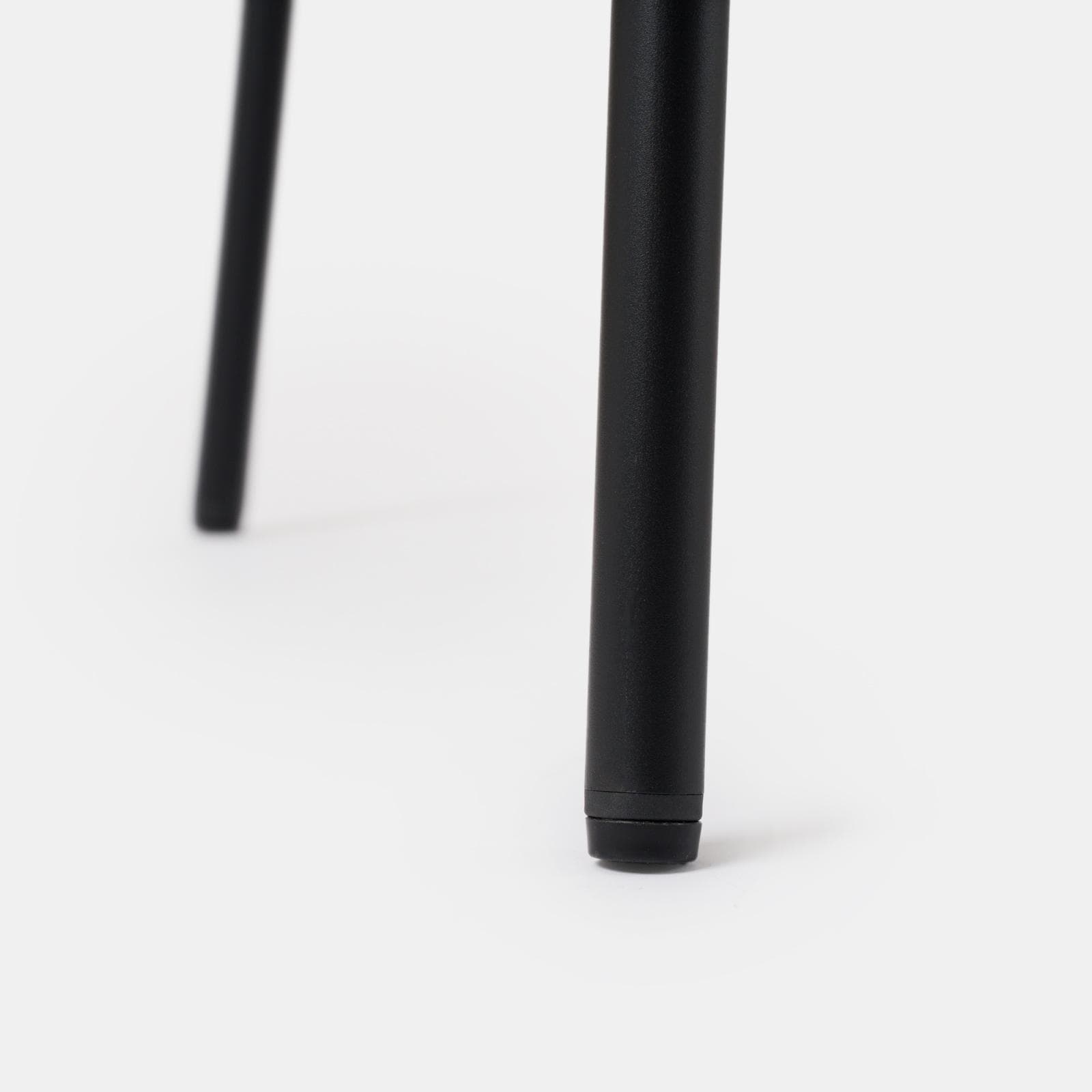 Set pranzo tavolo 80x80 cm e 4 sedie in acciaio nero - Faber