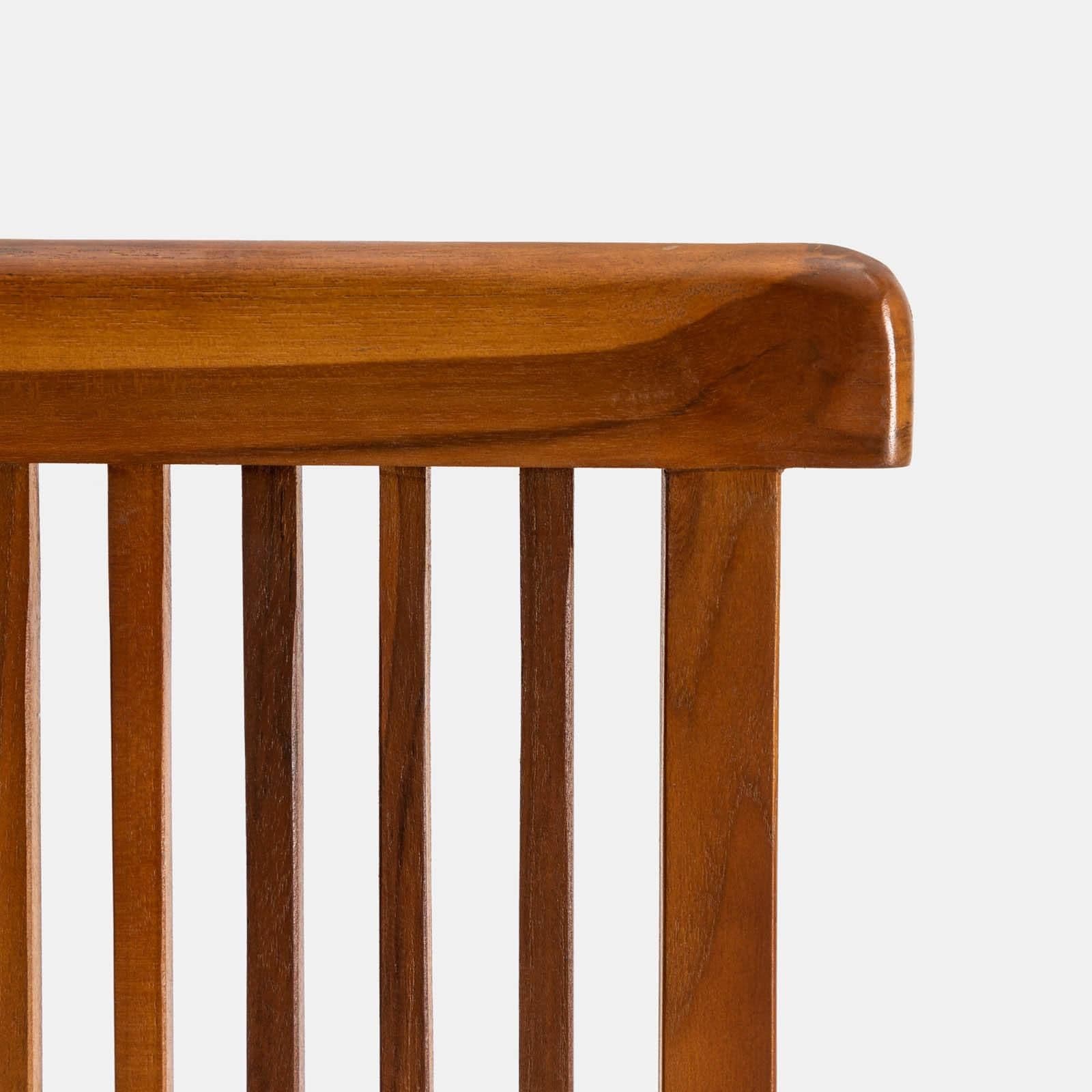 Set pranzo tavolo pieghevole 80x80 cm e 2 sedie in legno teak - Louis