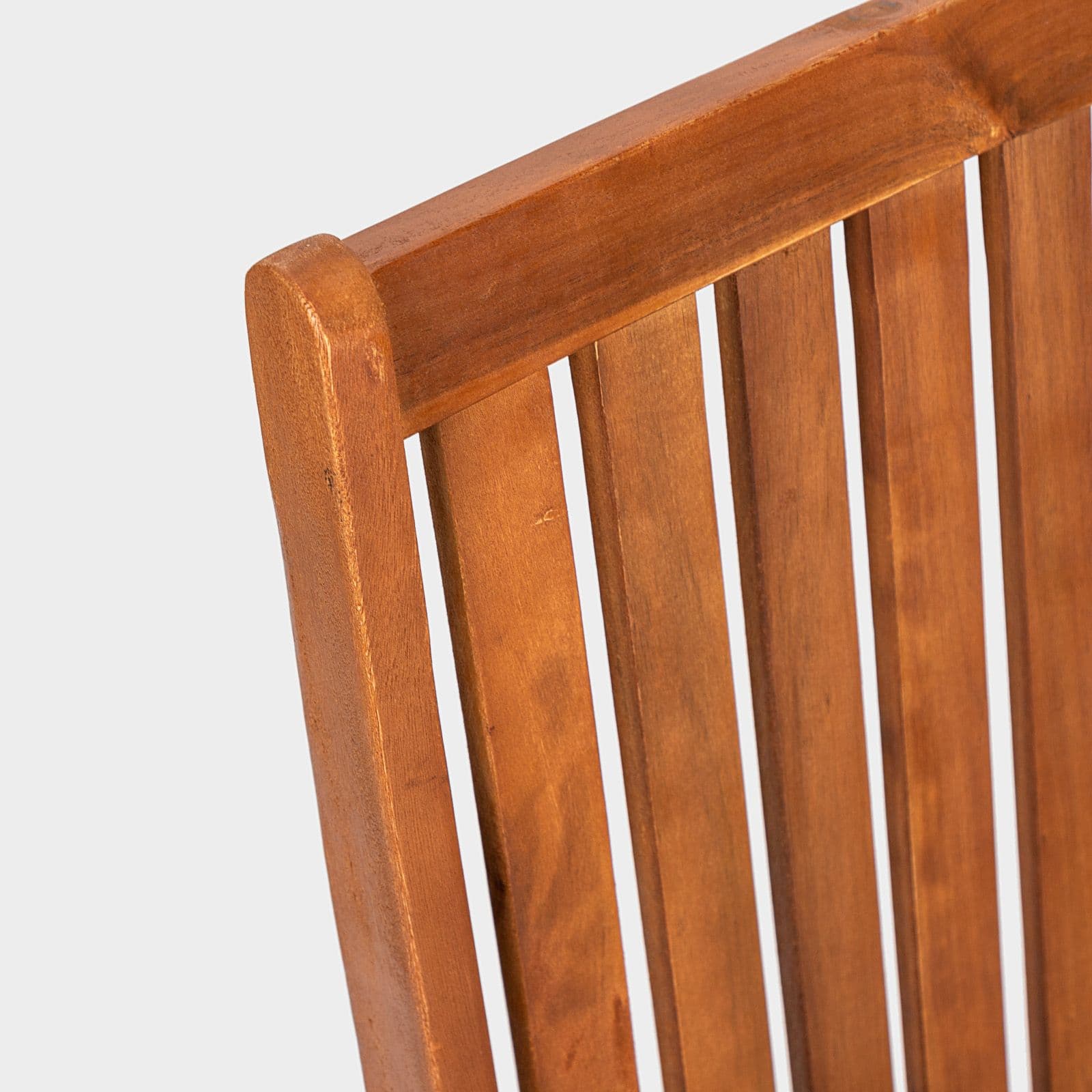 Set pranzo tavolo rotondo 100 cm e 4 sedie con braccioli regolabili in legno di acacia - Paja