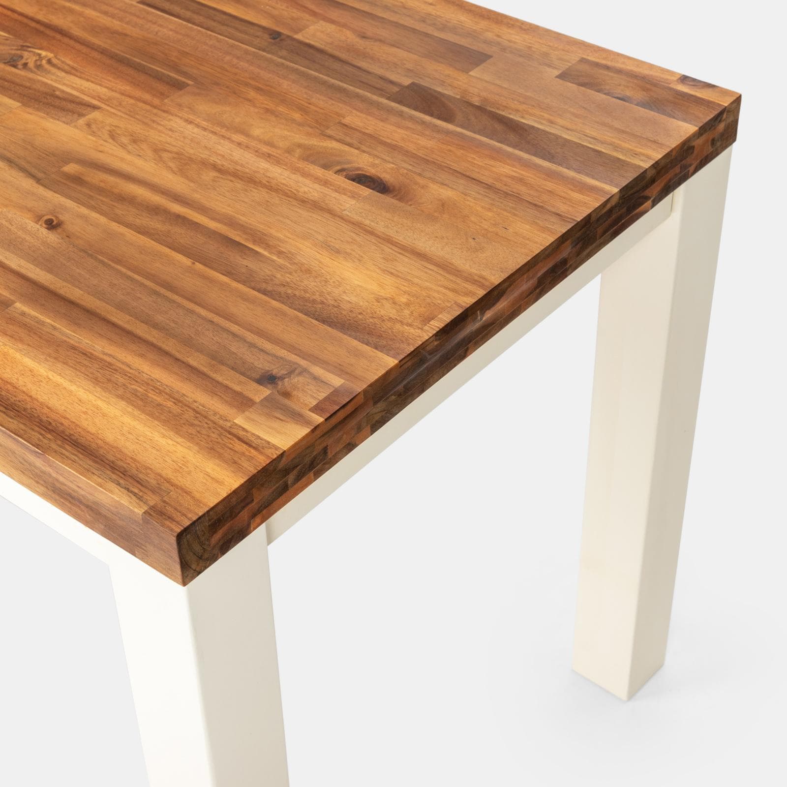 Set pranzo tavolo 115x70 cm e 4 sedie con braccioli in legno di acacia - Paja