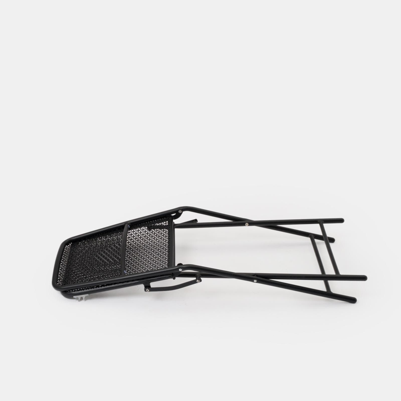 Set pranzo con tavolo 150x80 cm e 4 sedie pieghevoli in acciaio nero - Faber