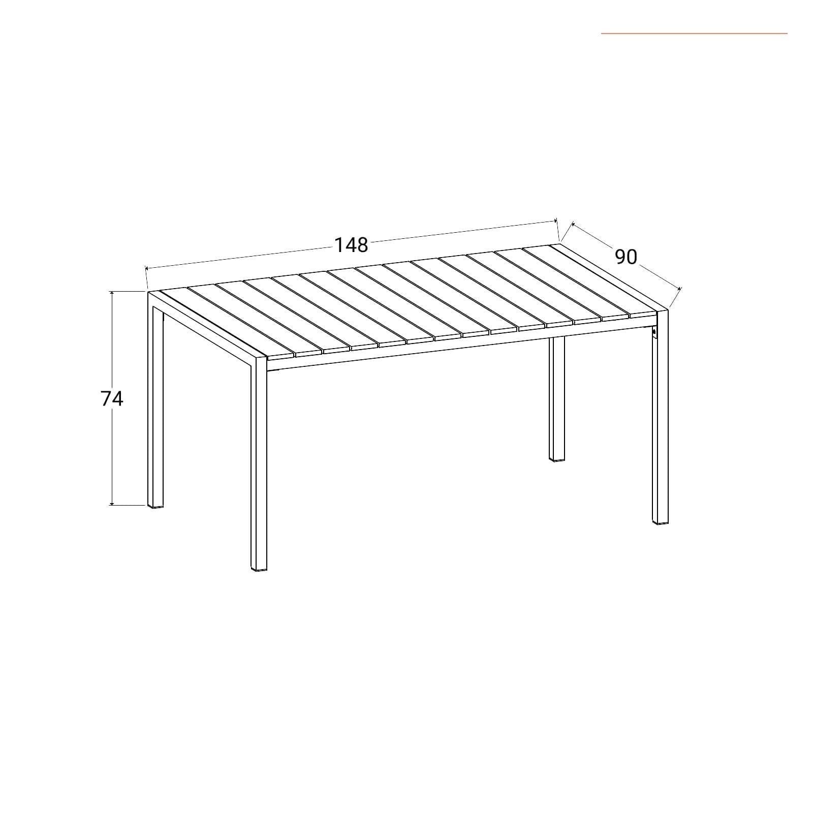 Set pranzo tavolo 150x90 cm top effetto legno e 4 sedie con braccioli in acciaio bianco e corda verde tiffany - Chrysler