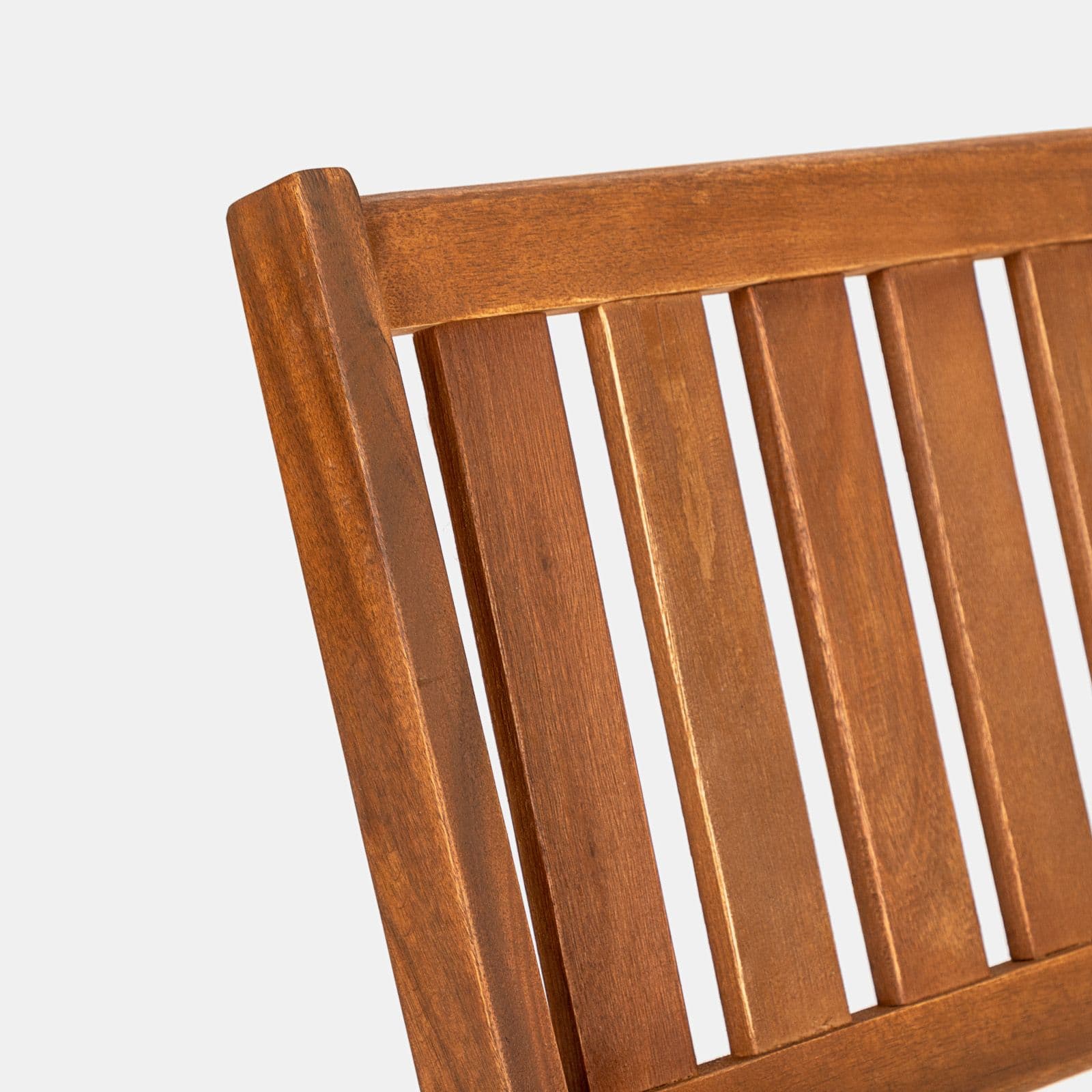 Set bistrot tavolo 60x60 cm e 2 sedie pieghevoli in legno d'acacia - Paja