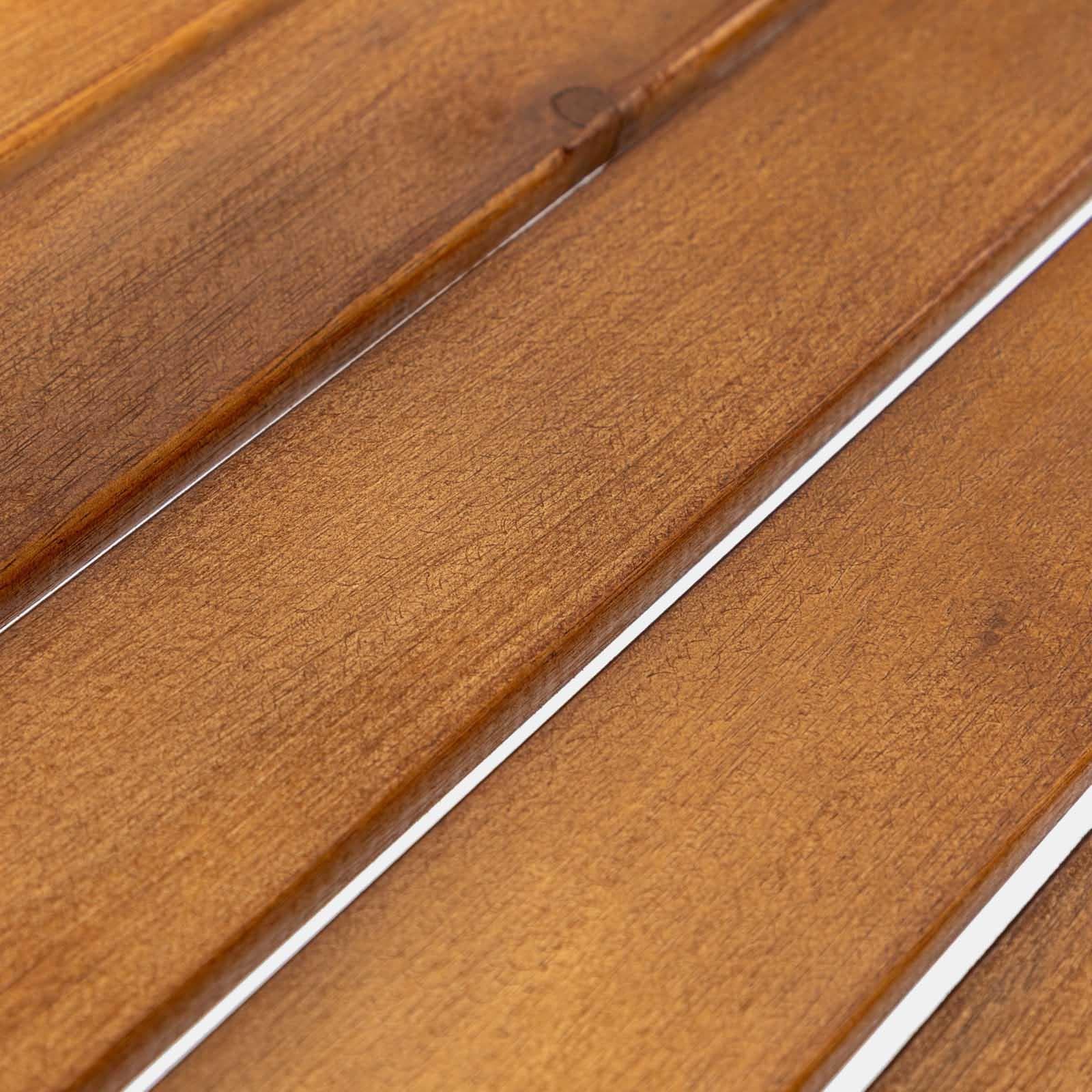 Set pranzo tavolo 80x80 cm e 4 sedie pieghevoli con braccioli in legno di acacia e corda tortora - Yadira