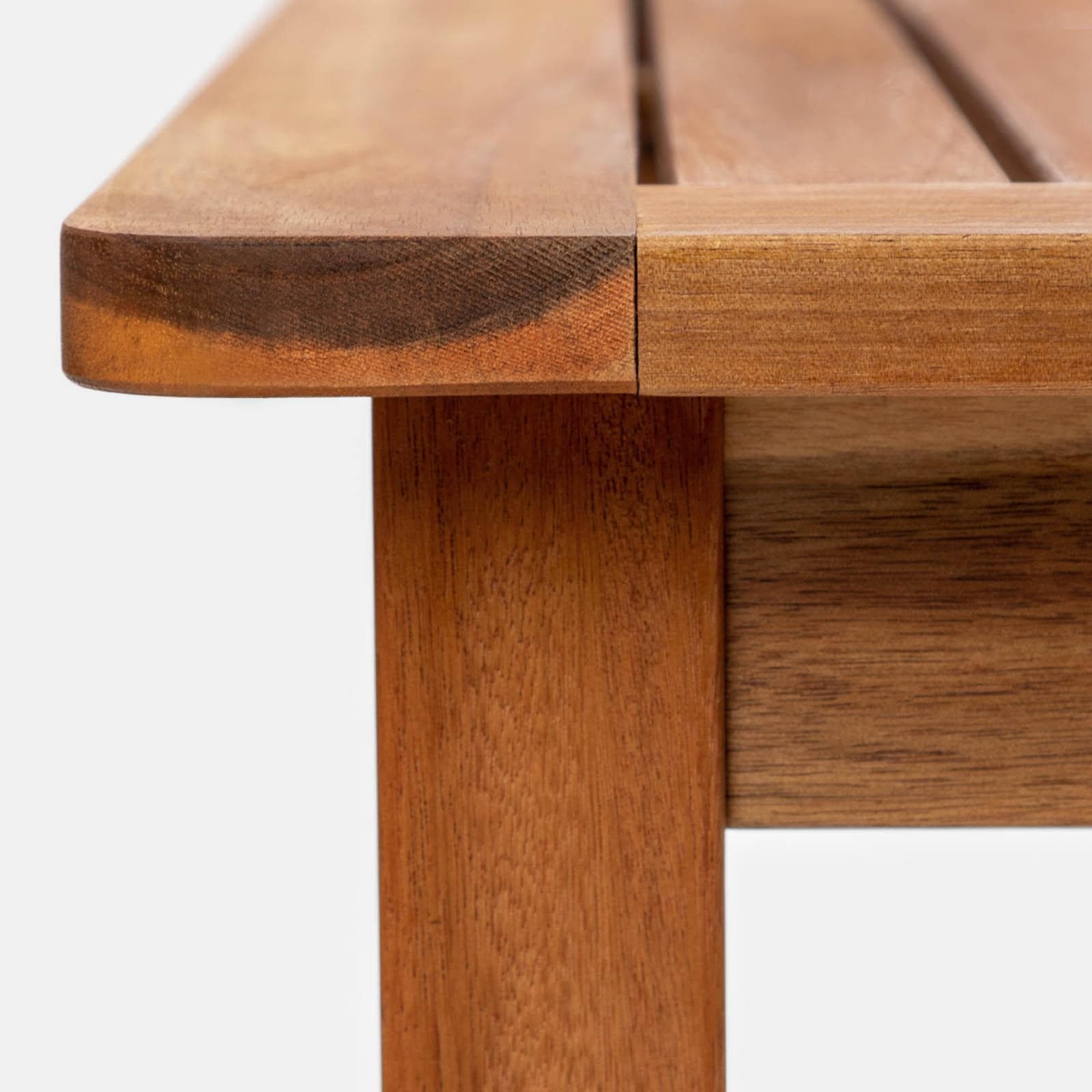 Set pranzo tavolo 90x90 cm e 4 sedie pieghevoli in legno di acacia e corda tortora - Yadira