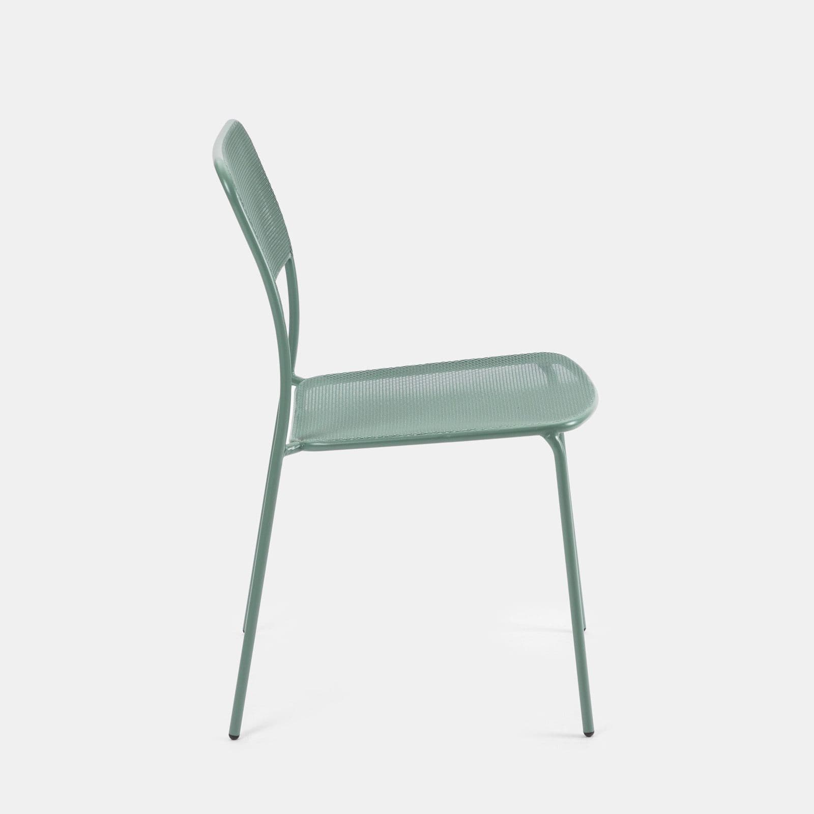 Set bistrot tavolo pieghevole 60x60 cm e 2 sedie in acciaio verde marino - Faber