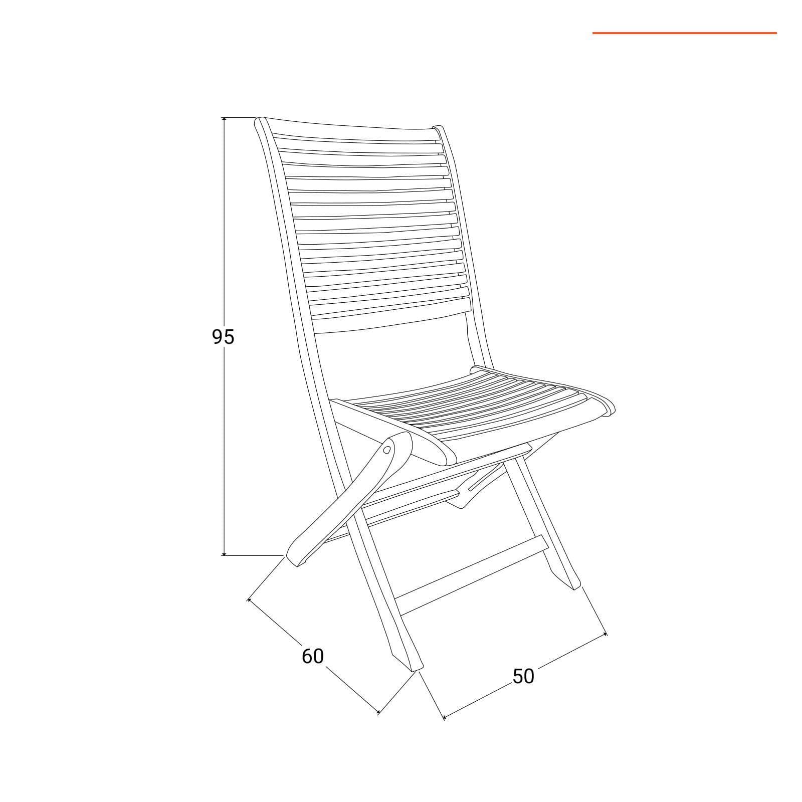Set pranzo tavolo rotondo 110 cm e 4 sedie pieghevoli in legno di acacia - Paja