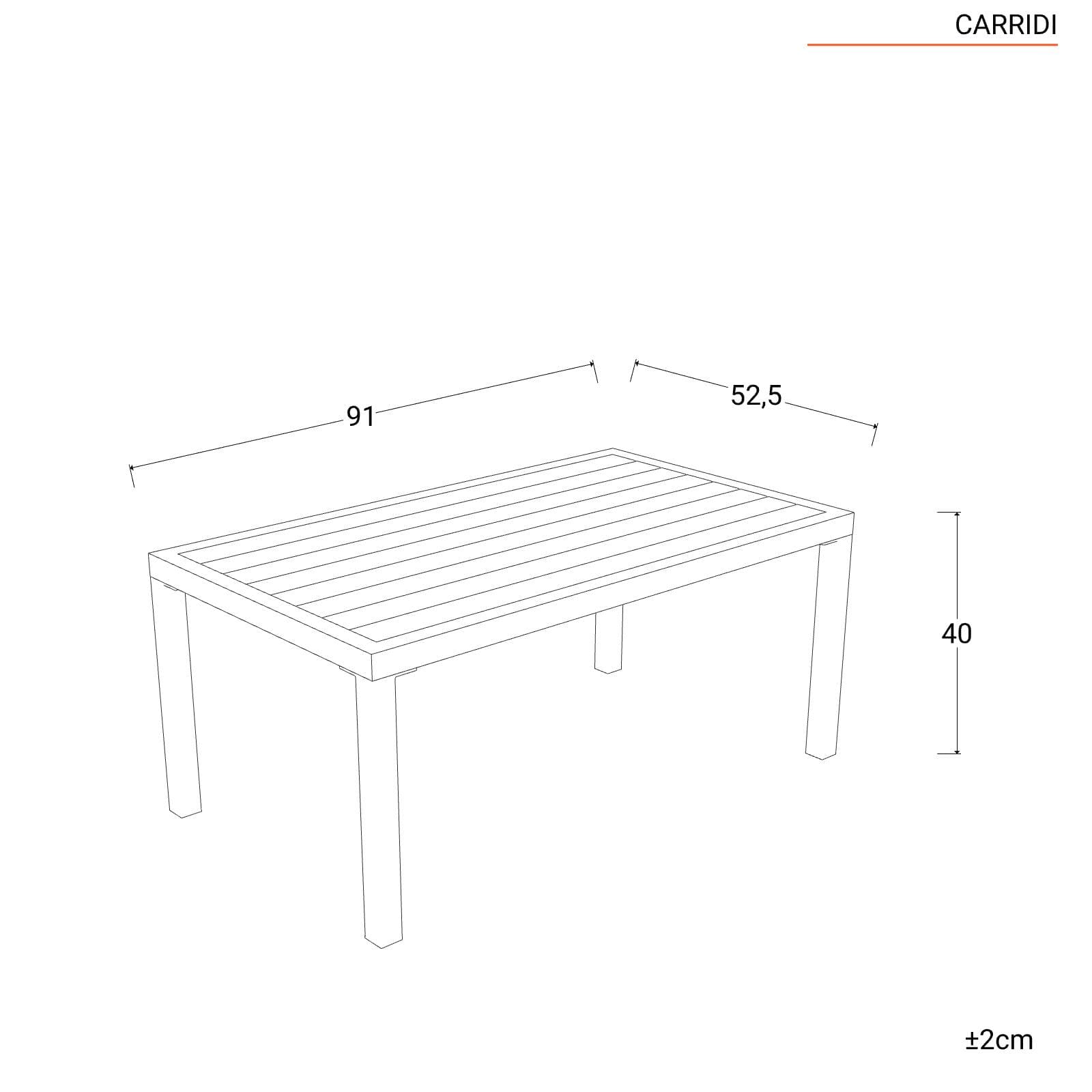 Set relax 4 posti in alluminio antracite con cuscini antracite - Carridi