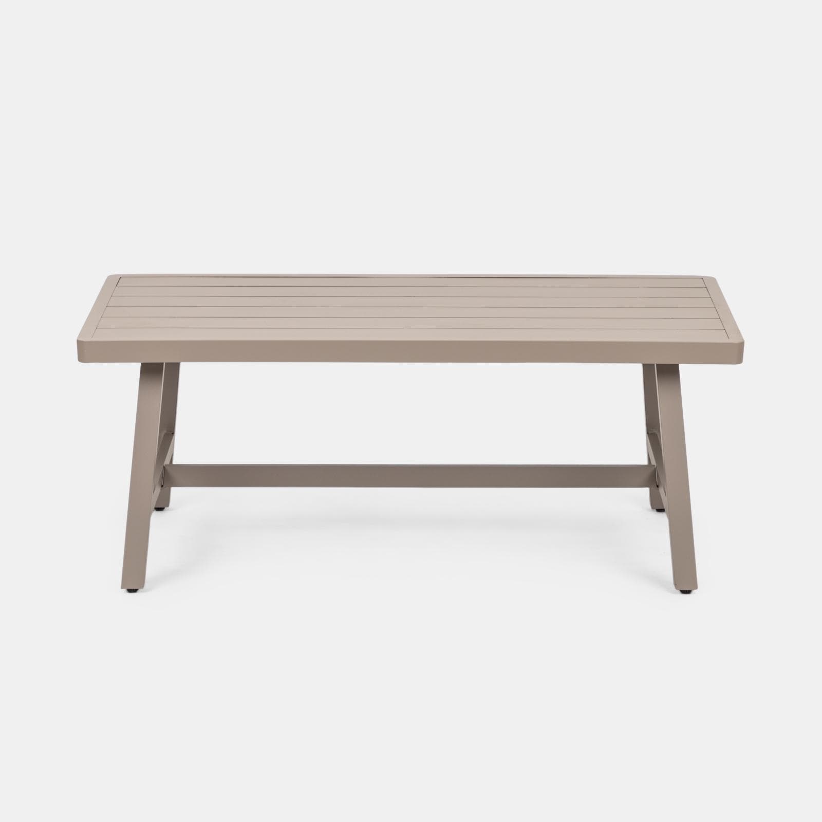 Set relax da esterni 5 posti tortora con cuscini tortora - Calliope