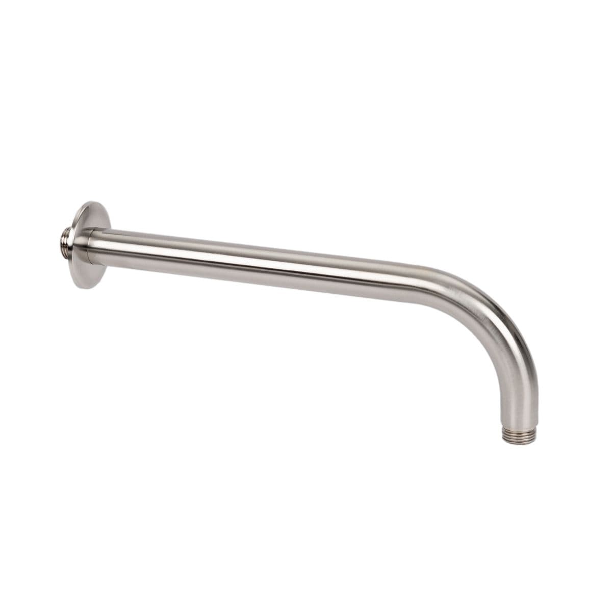 Set soffione ultraslim 20 cm con braccio doccia 28 cm spazzolato