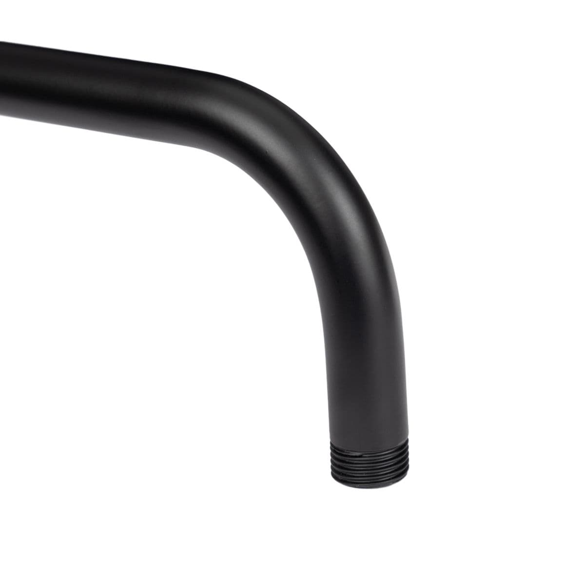 Set soffione ultraslim 40 cm con braccio doccia 40 cm nero opaco