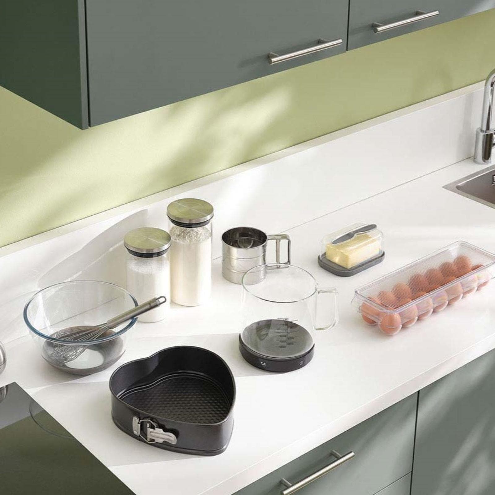 Setaccio spargifarina rotondo 10 cm in acciaio inox cromo