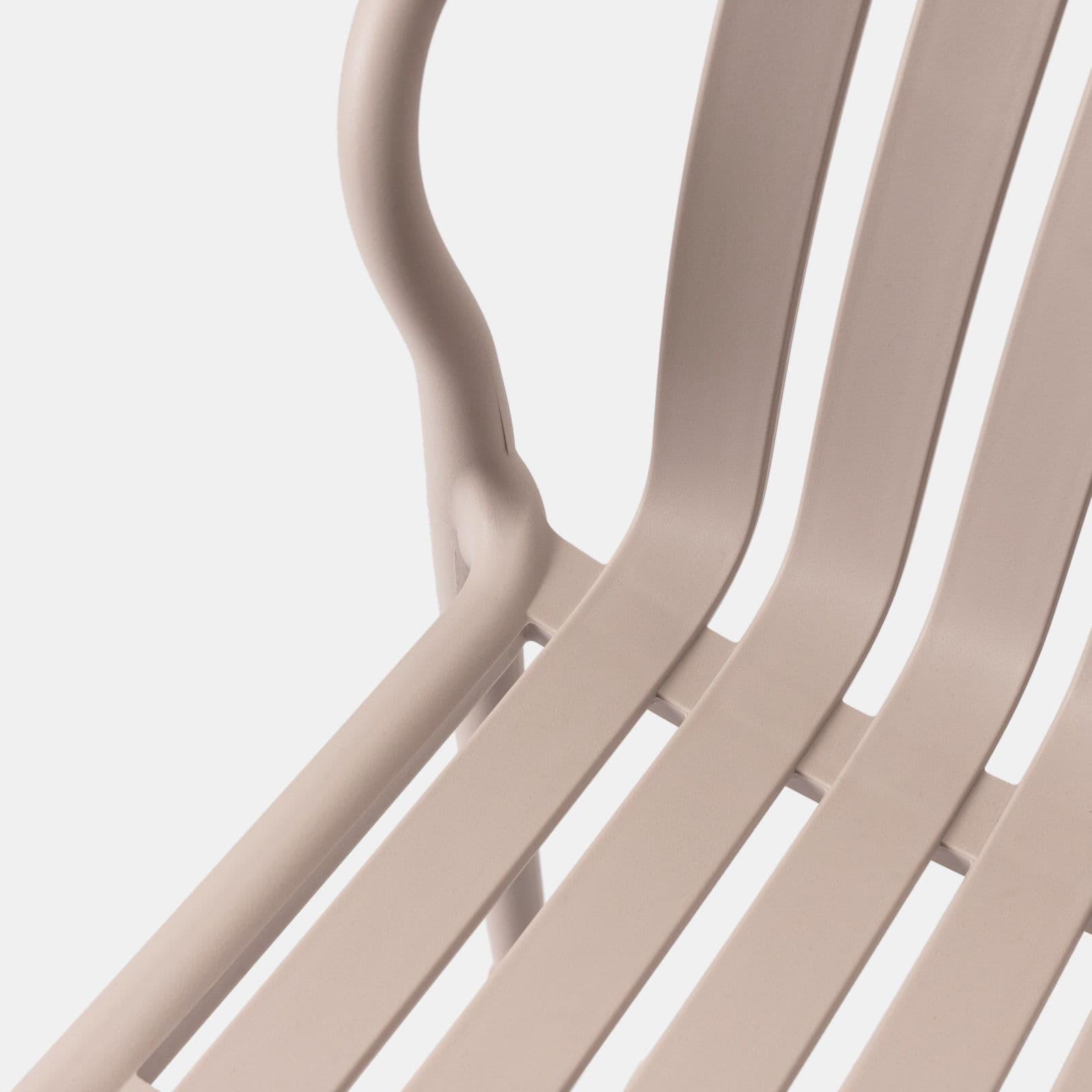 Sgabello alto da giardino in polipropilene beige - Nesturya
