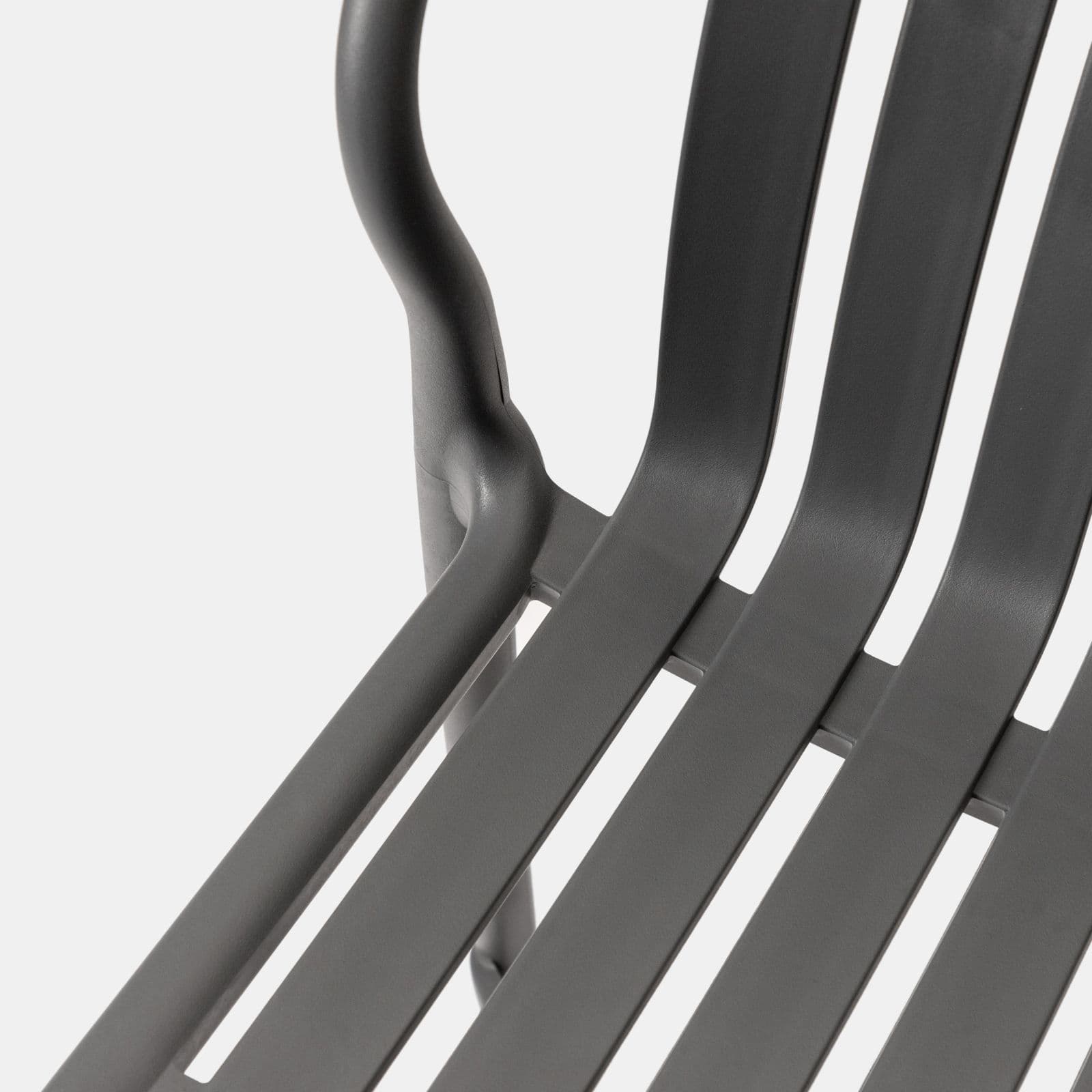 Sgabello in polipropilene grigio - Nesturya