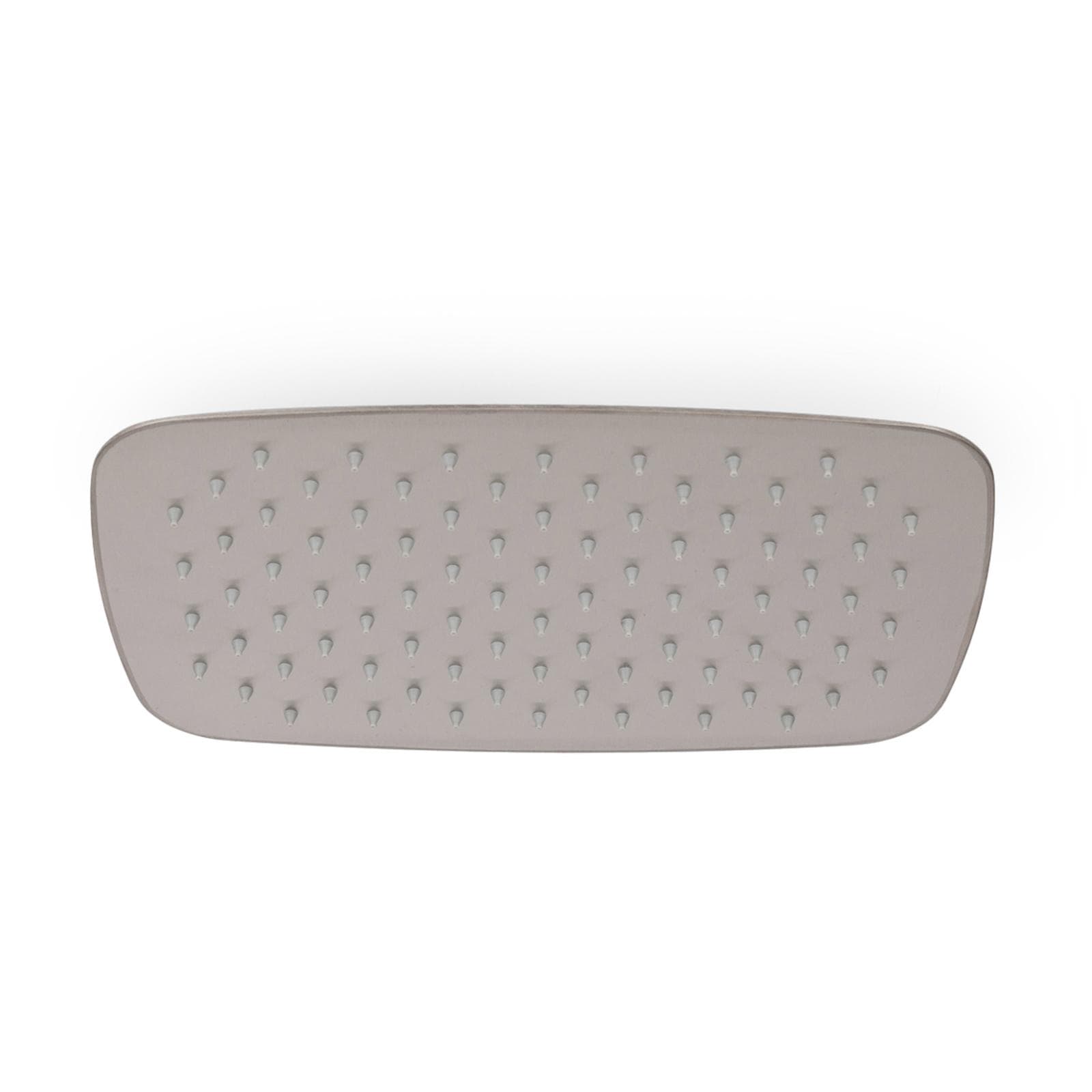 Soffione 30x20 cm ultrasottile in acciaio inox satinato