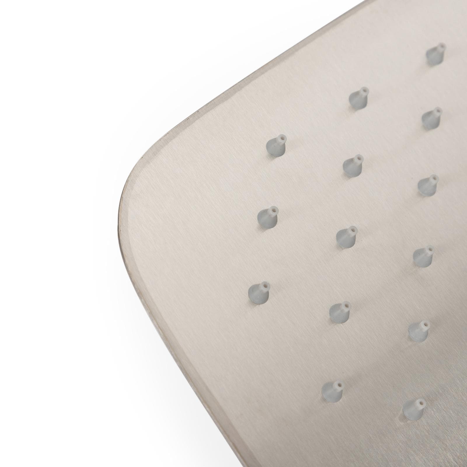 Soffione 30x20 cm ultrasottile in acciaio inox satinato