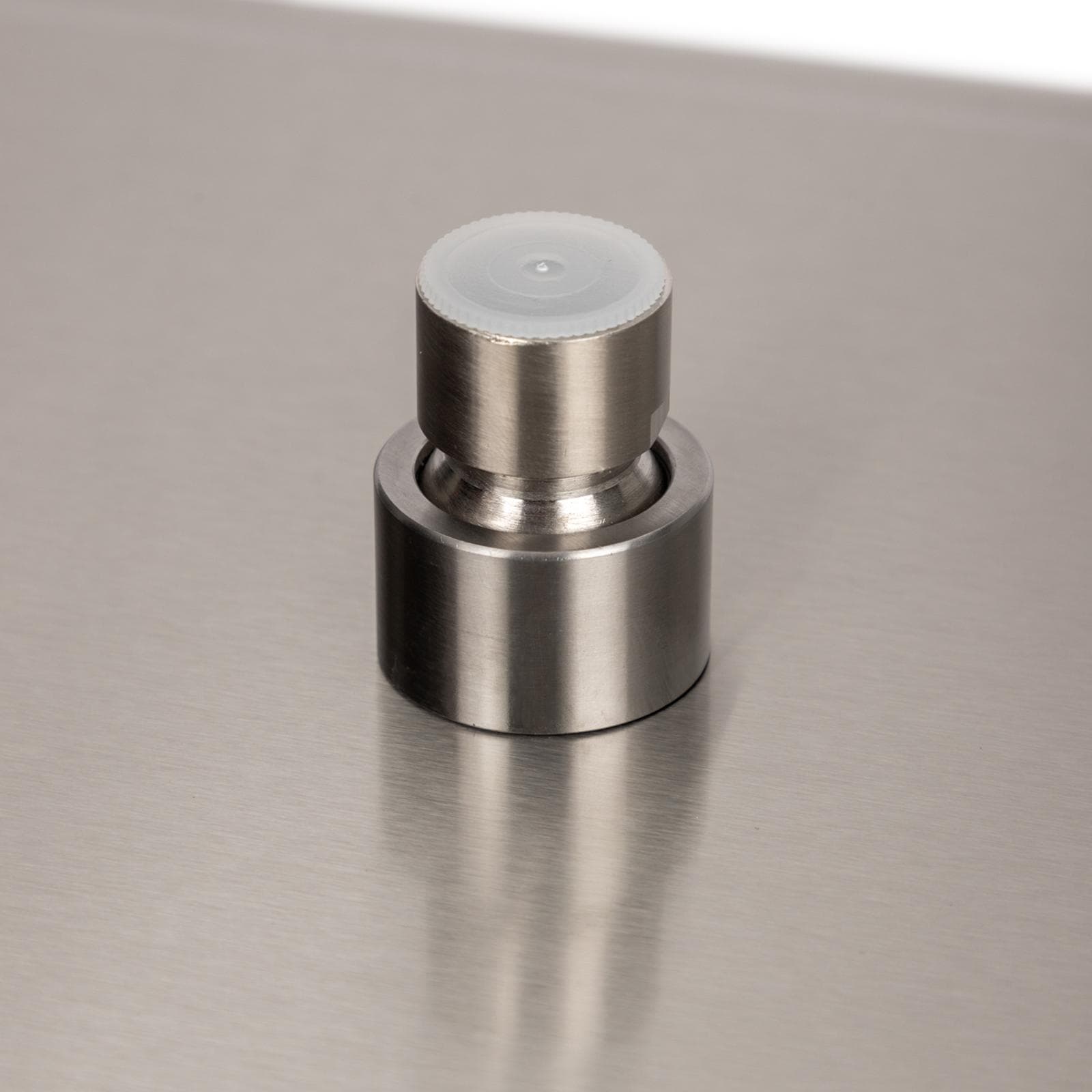 Soffione 40x40 cm ultraslim in acciaio inox spazzolato
