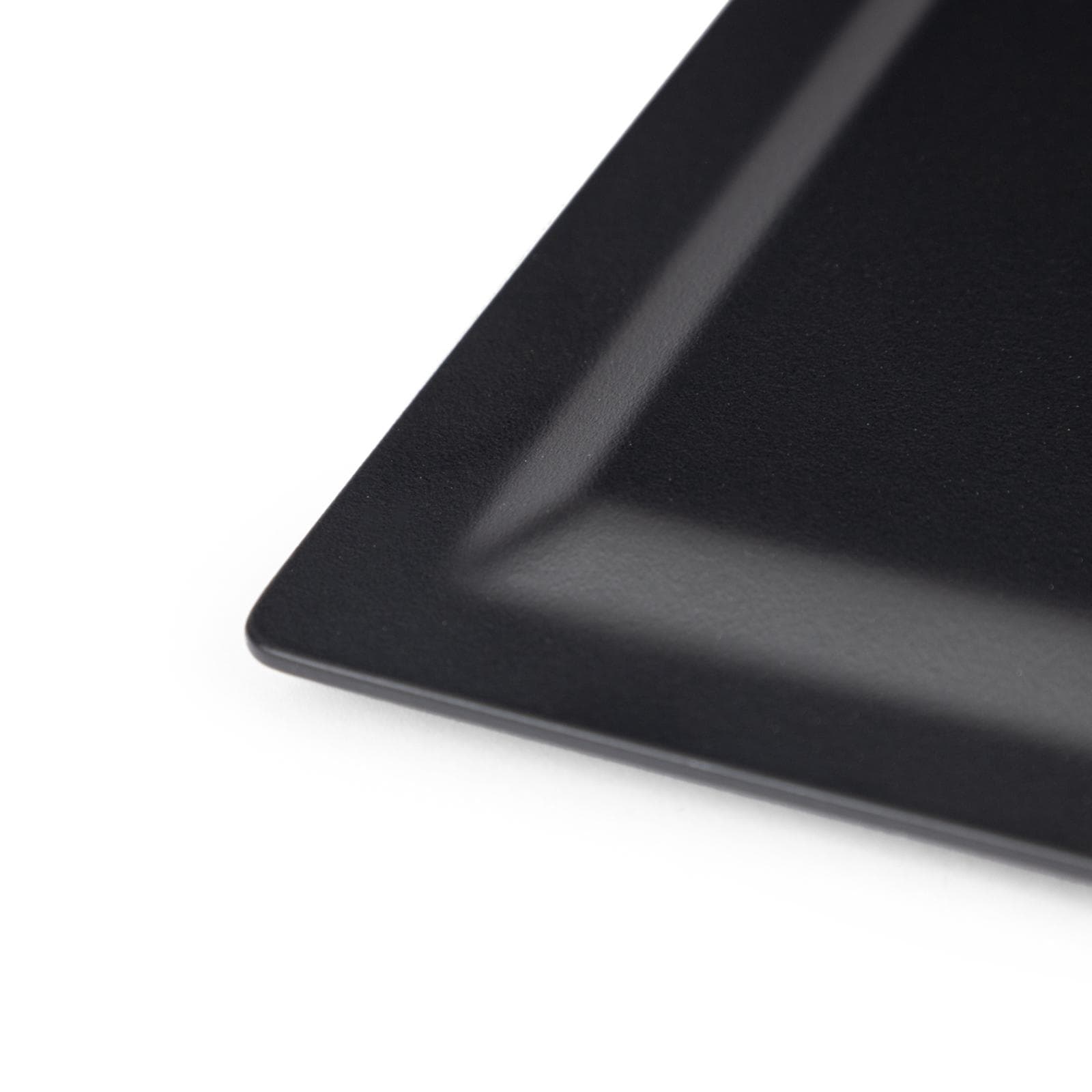 Soffione doccia nero opaco quadrato 25 cm ultraslim orientabile e anticalcare