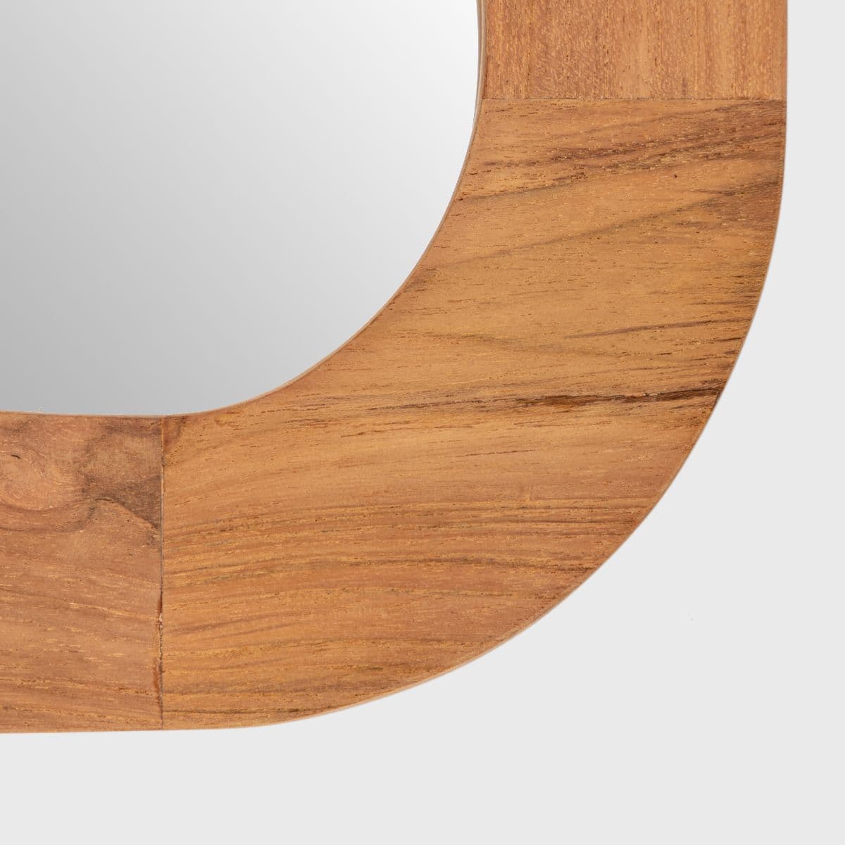 Specchio 50x70 cm con cornice in teak naturale